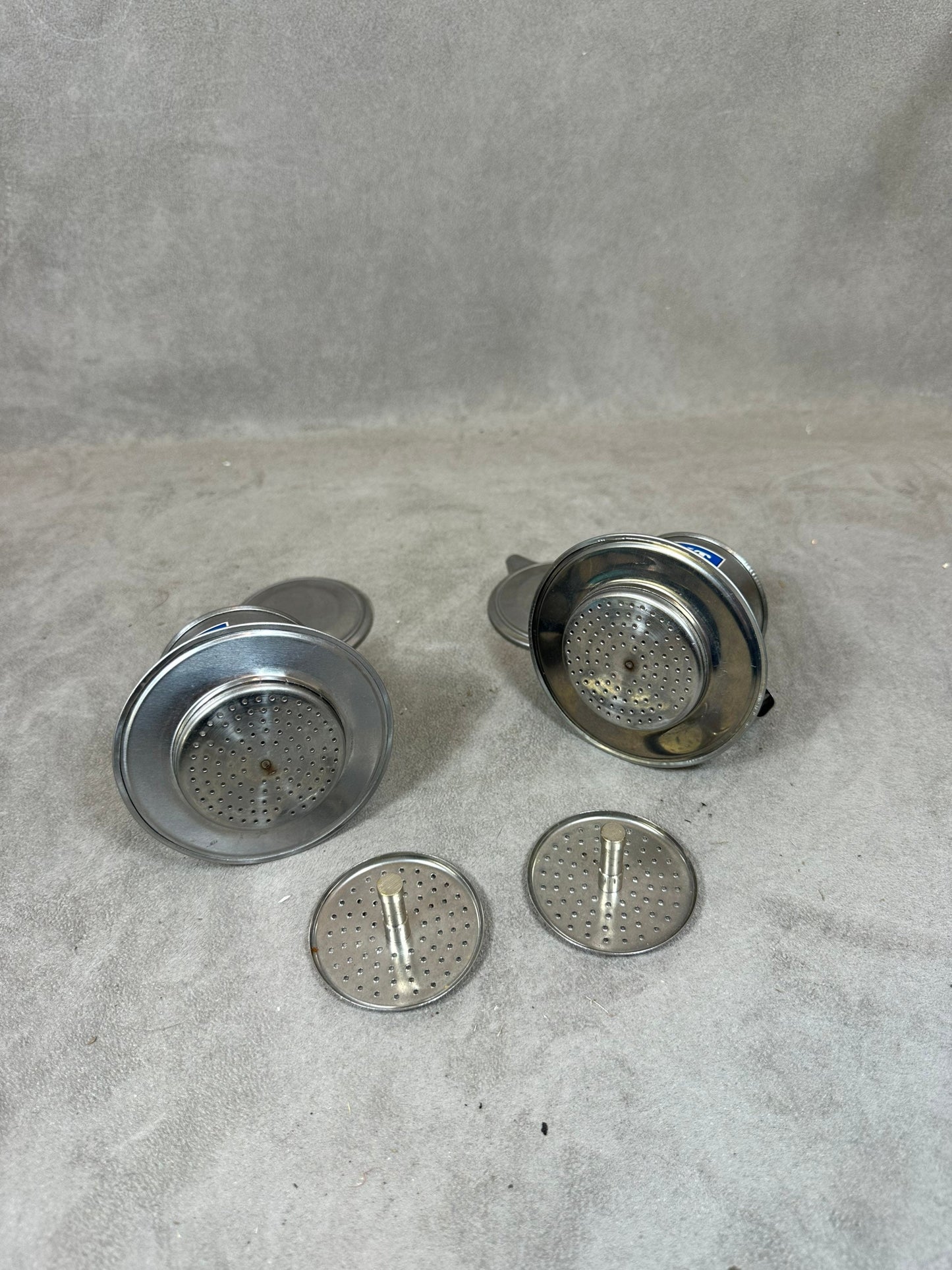 Set of vintage stainless steel coffee filters Made in France