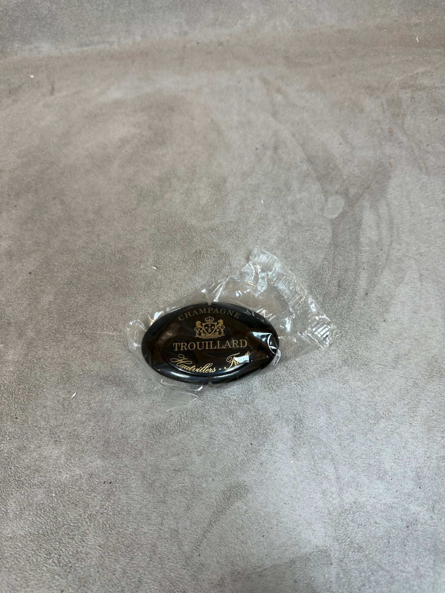 Bouchon stoppeur pour bouteille de champagne entamée en plastique champagne Trouillard