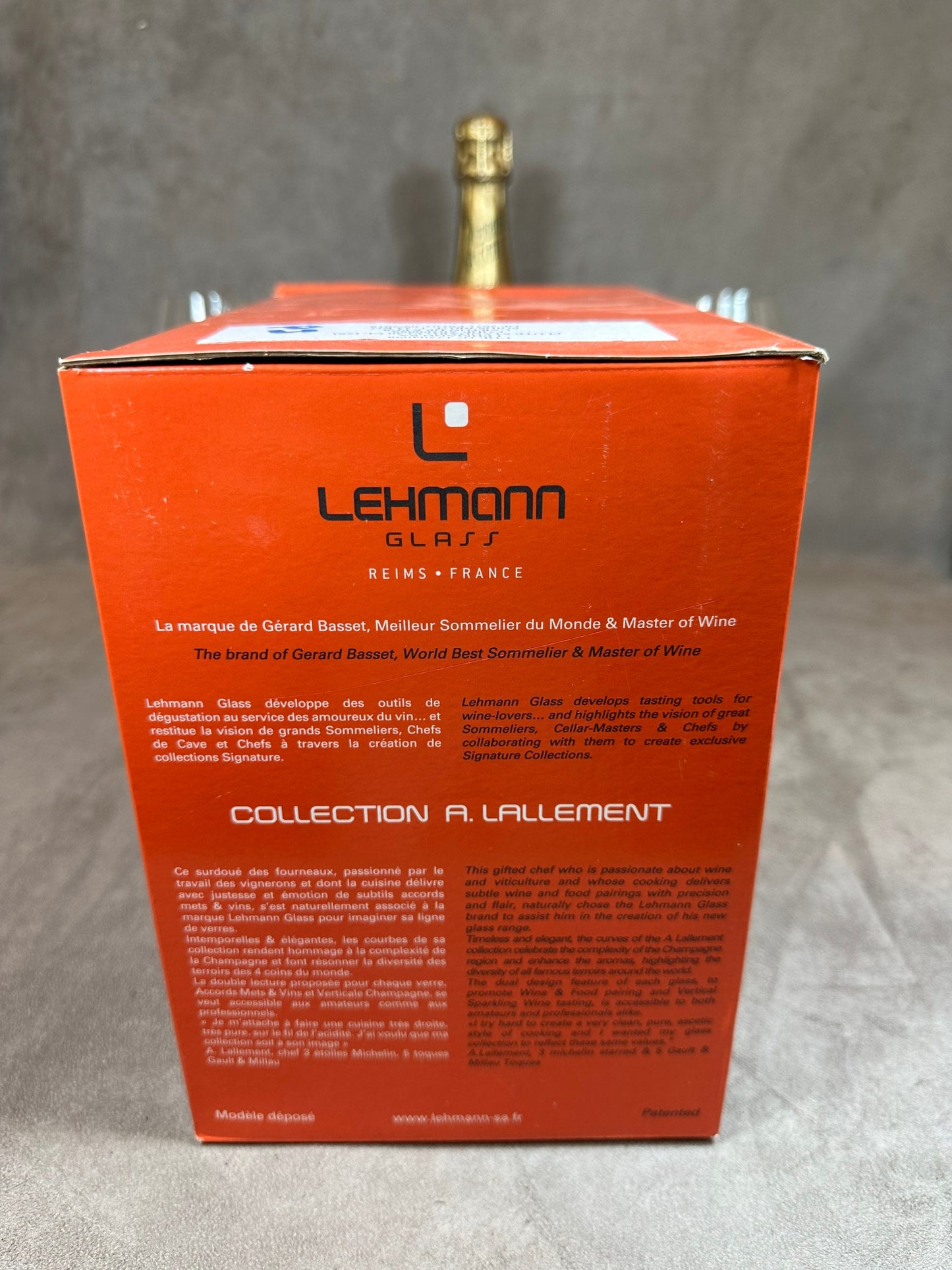 RARE Lot de 6 flutes à champagne en cristal LEHMAN pour Perrier-Jouët