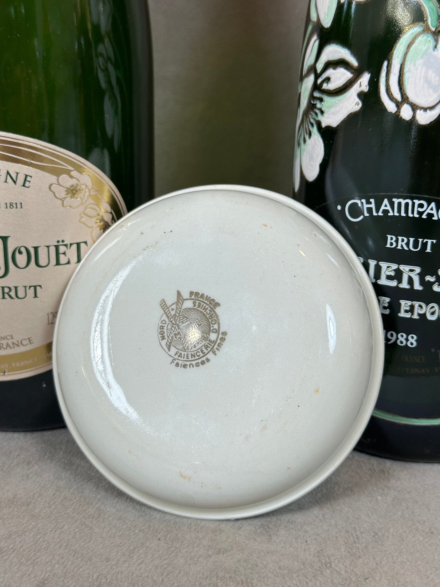 Cendrier en faience vintage Perrier-Jouët Années 1960 Made in France