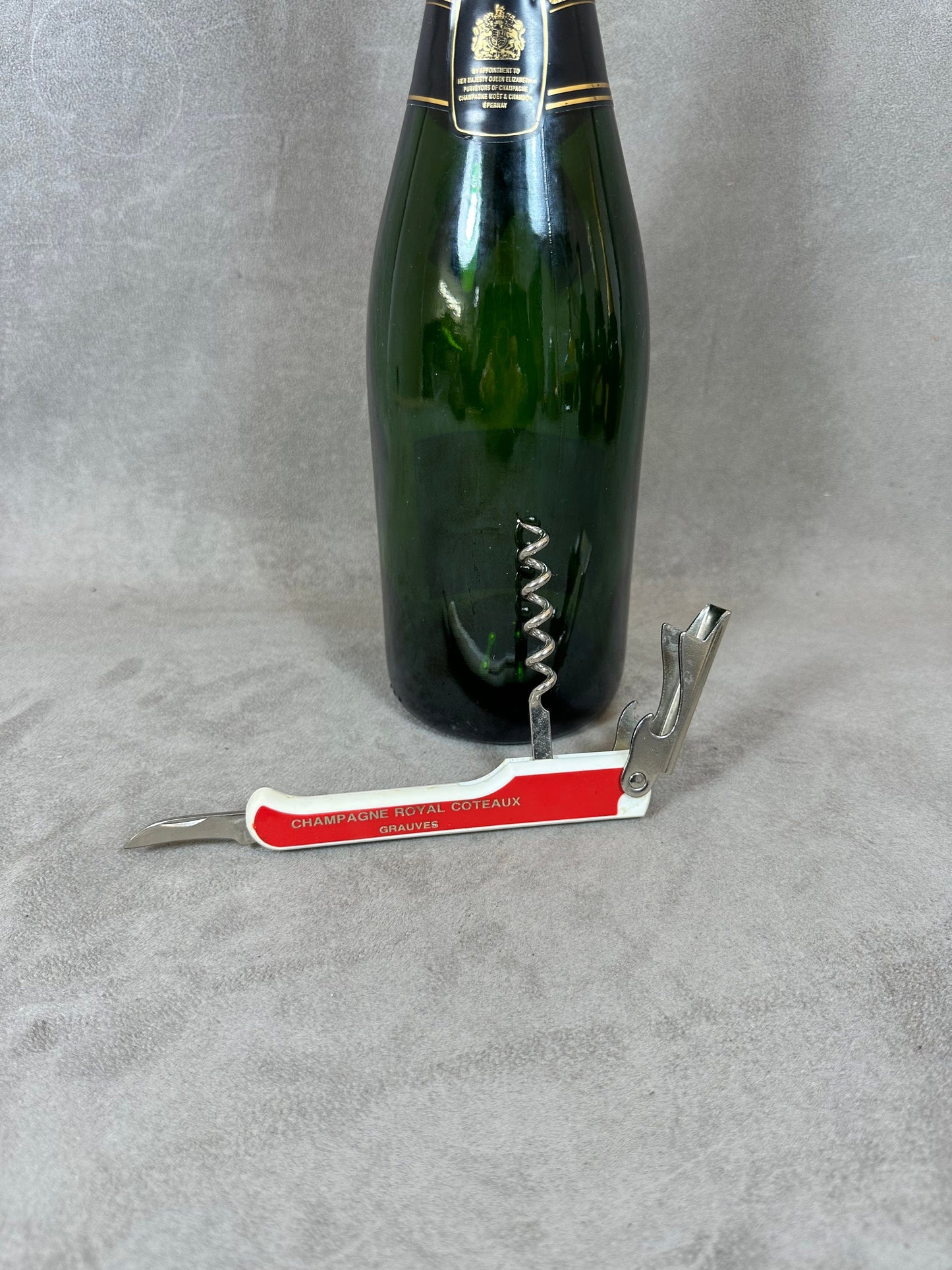 Tire-bouchon Sommelier Publicitaire, Champagne Royal Coteaux Grauves, Made in France, Vintage 1980