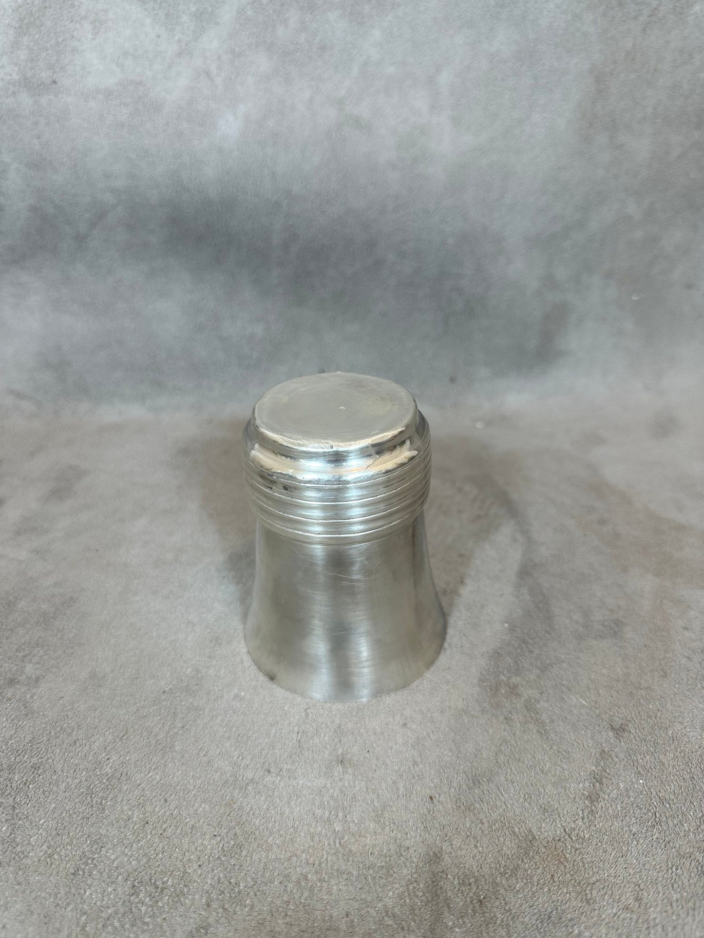 Timbale de baptêmes en métal argenté Made in France 1970's