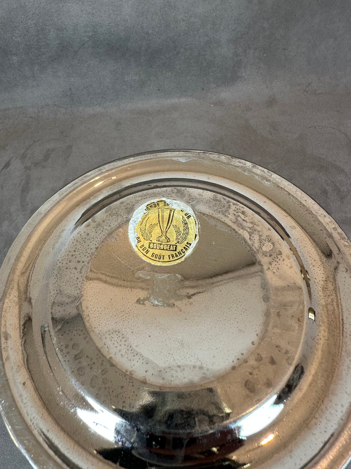 RARE Antique Français refroidisseur de champagne chromé, Fabriqué pour le Champagne GIESLER & Co dans AVIZE.