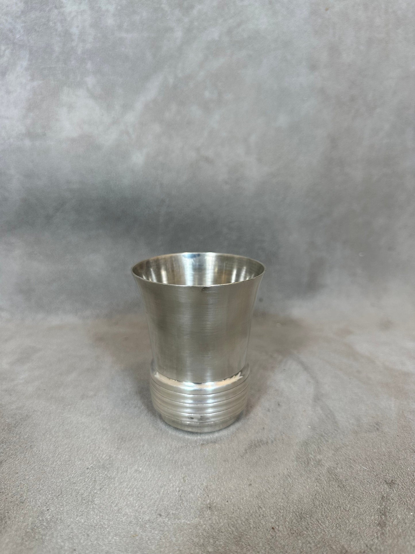 Timbale de baptêmes en métal argenté Made in France 1970's