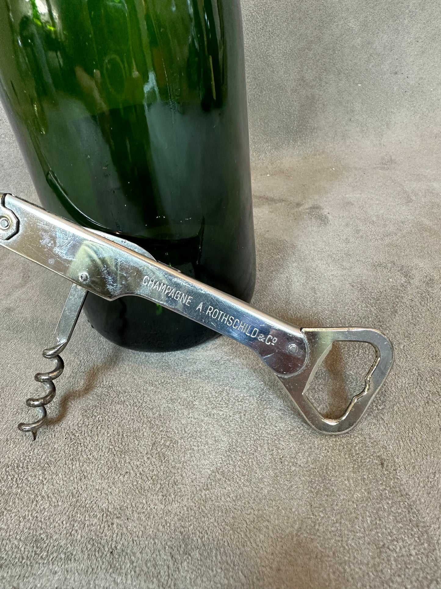 Limonadier Publicitaire en Métal, Champagne Alfred de Rothschild, Made in France, Vintage 1970