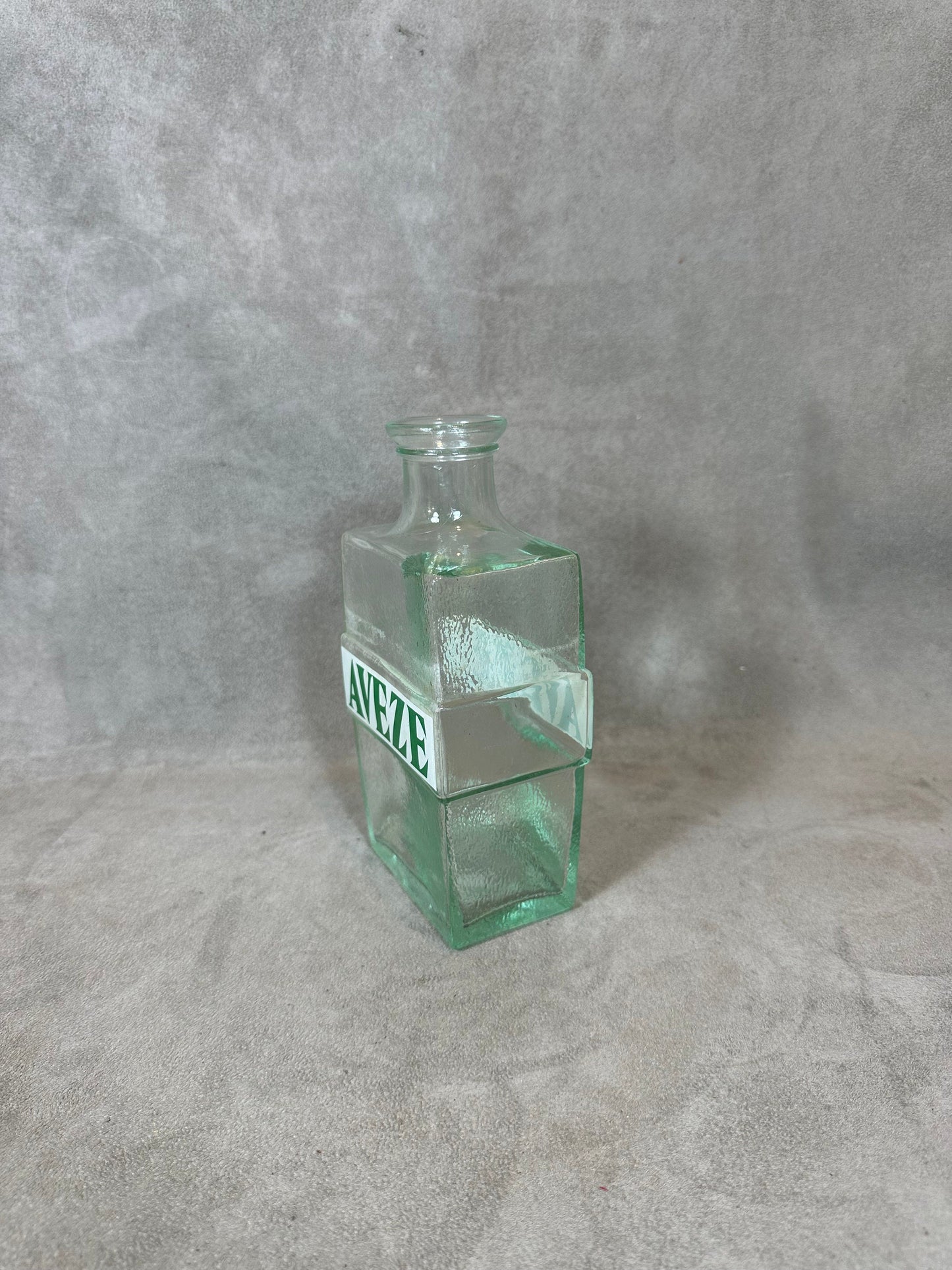 Glass Water Jug, Aveze Liqueur, Made in France, Vintage 1980