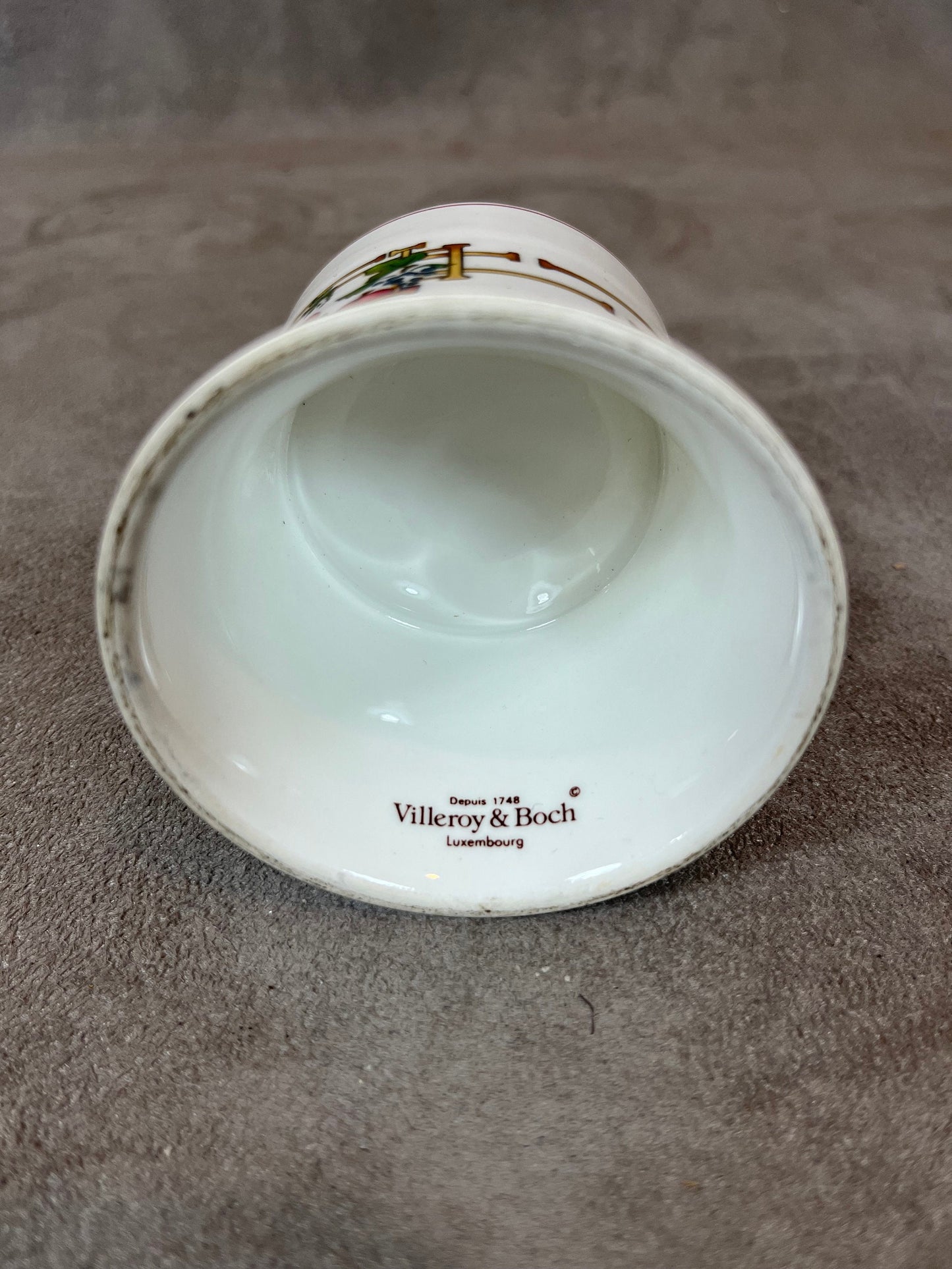 Porcelain Candle Holder by Villeroy & Boch, Made in Luxembourg, Vintage 1980