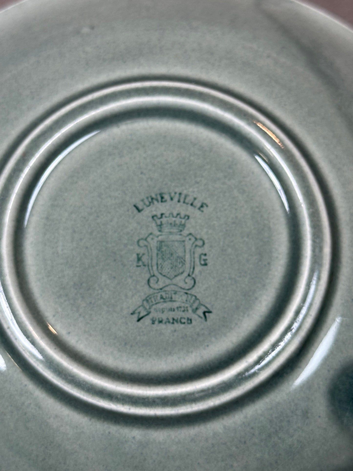 Vintage Keramik TOTAL Aschenbecher Made in France 1980er Jahre