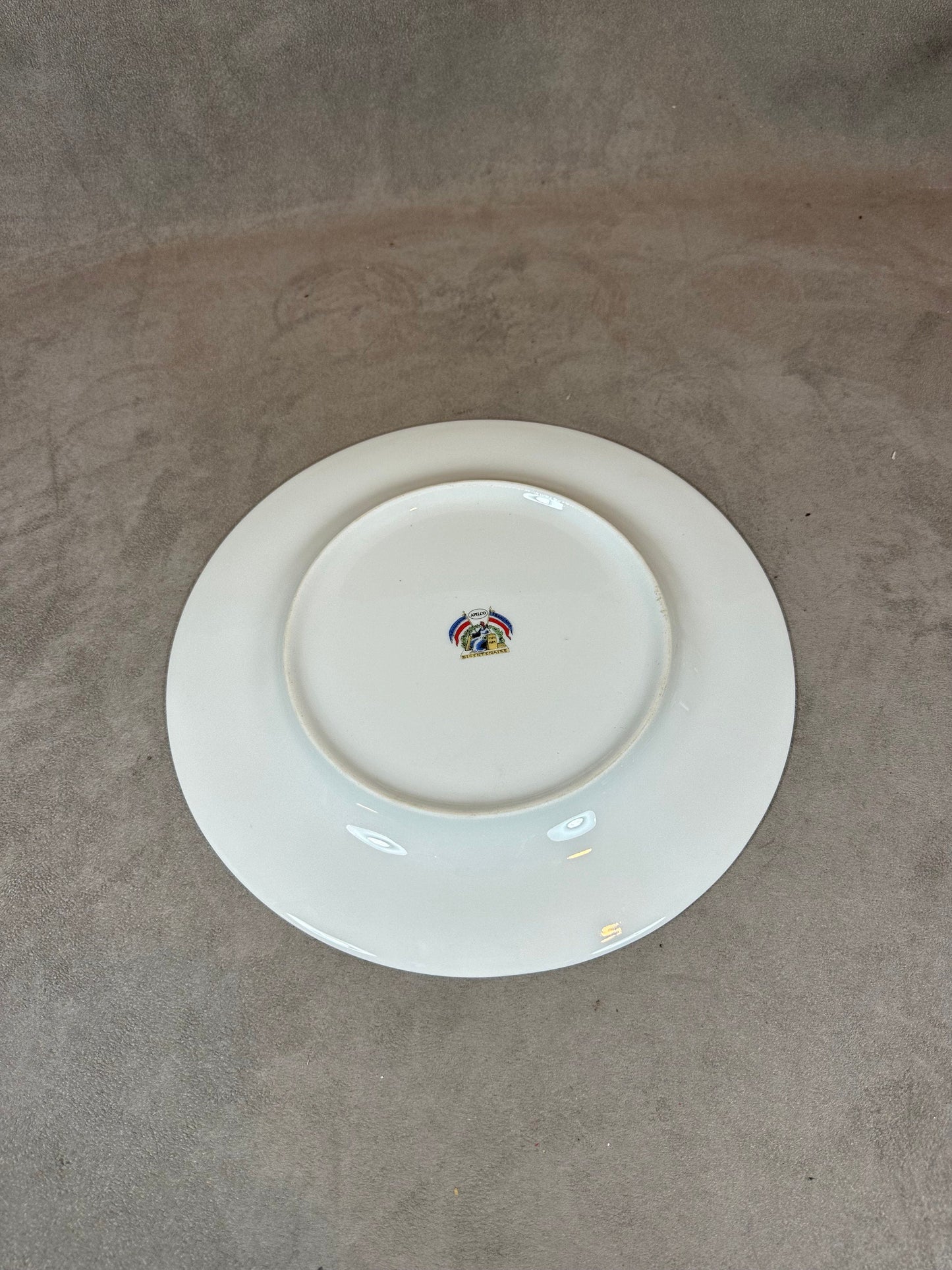 Assiette en Céramique du Bicentenaire de la Révolution Française Exécution de Louis XVI par Apilco, Made in France, Vintage 1980