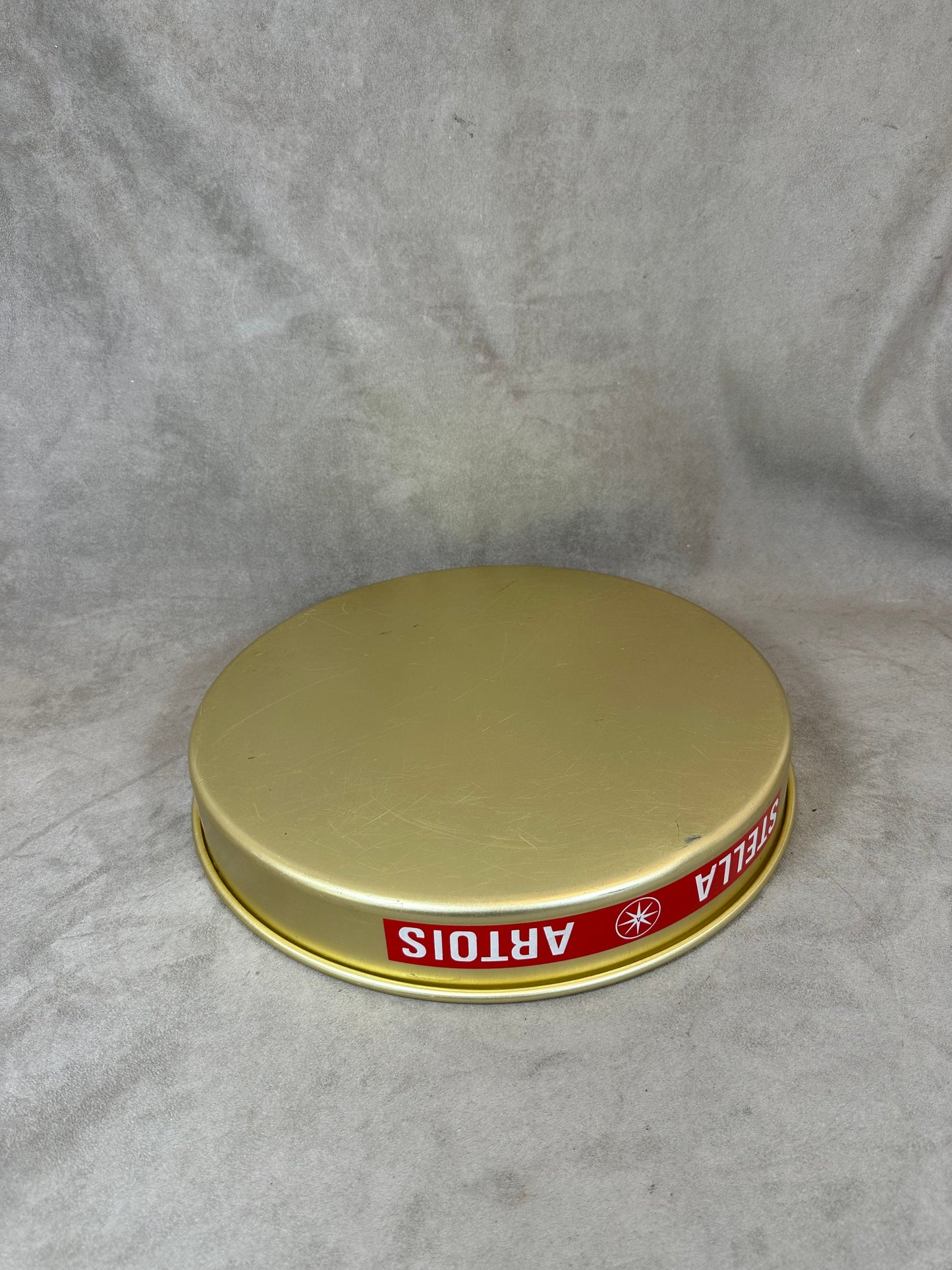 Vintage Stella Artois Aluminum Serving Tray Made in France 1980s