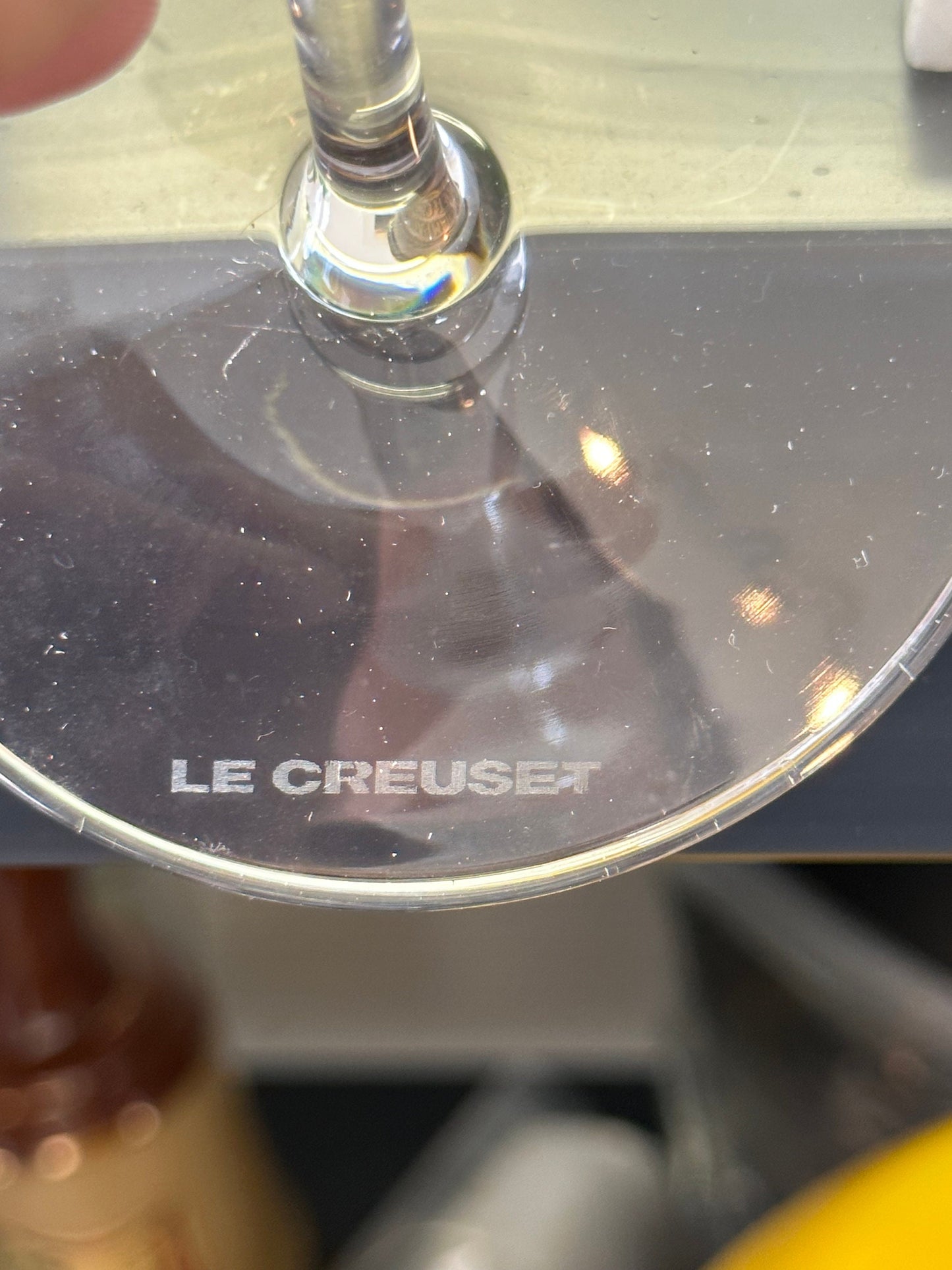 Lot de 4 flutes à champagne en cristal Le Creuset Made in France