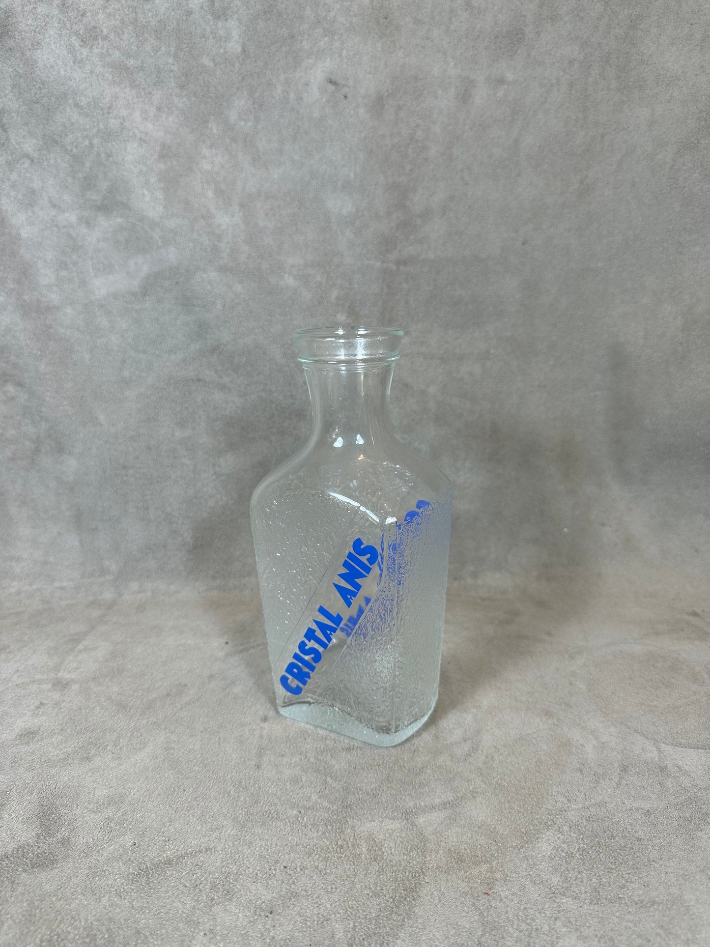 Glass Water Pitcher, Anise Crystal, Made in France, Vintage 1980