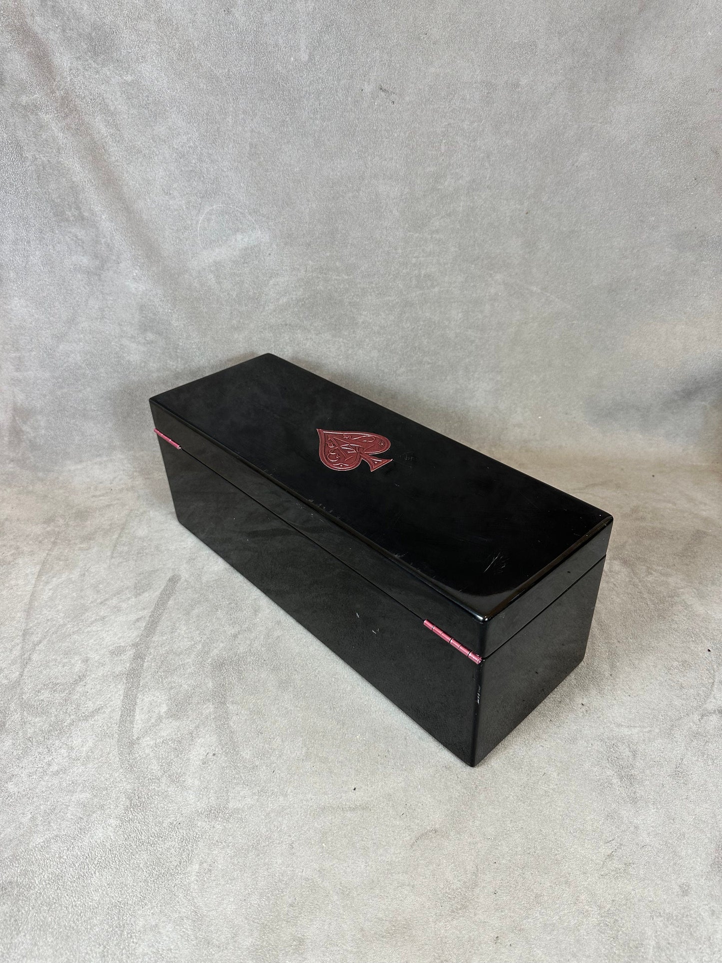 RARE Caisse en bois champagne Armand de Brignac rosé Made in France Année 2000