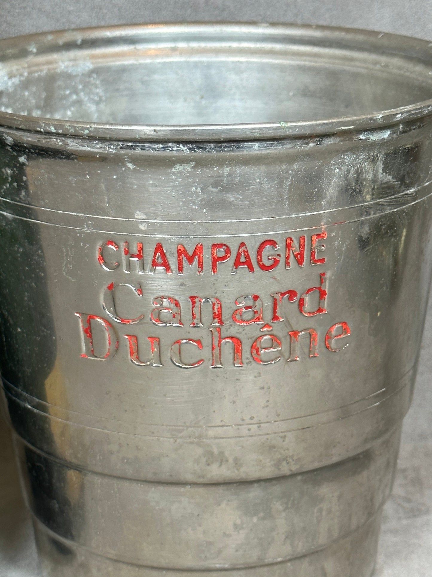 RARE Seau a Champagne Vintage Français Canard Duchene Champagne seau à glaçons, refroidisseur Made in France 1950