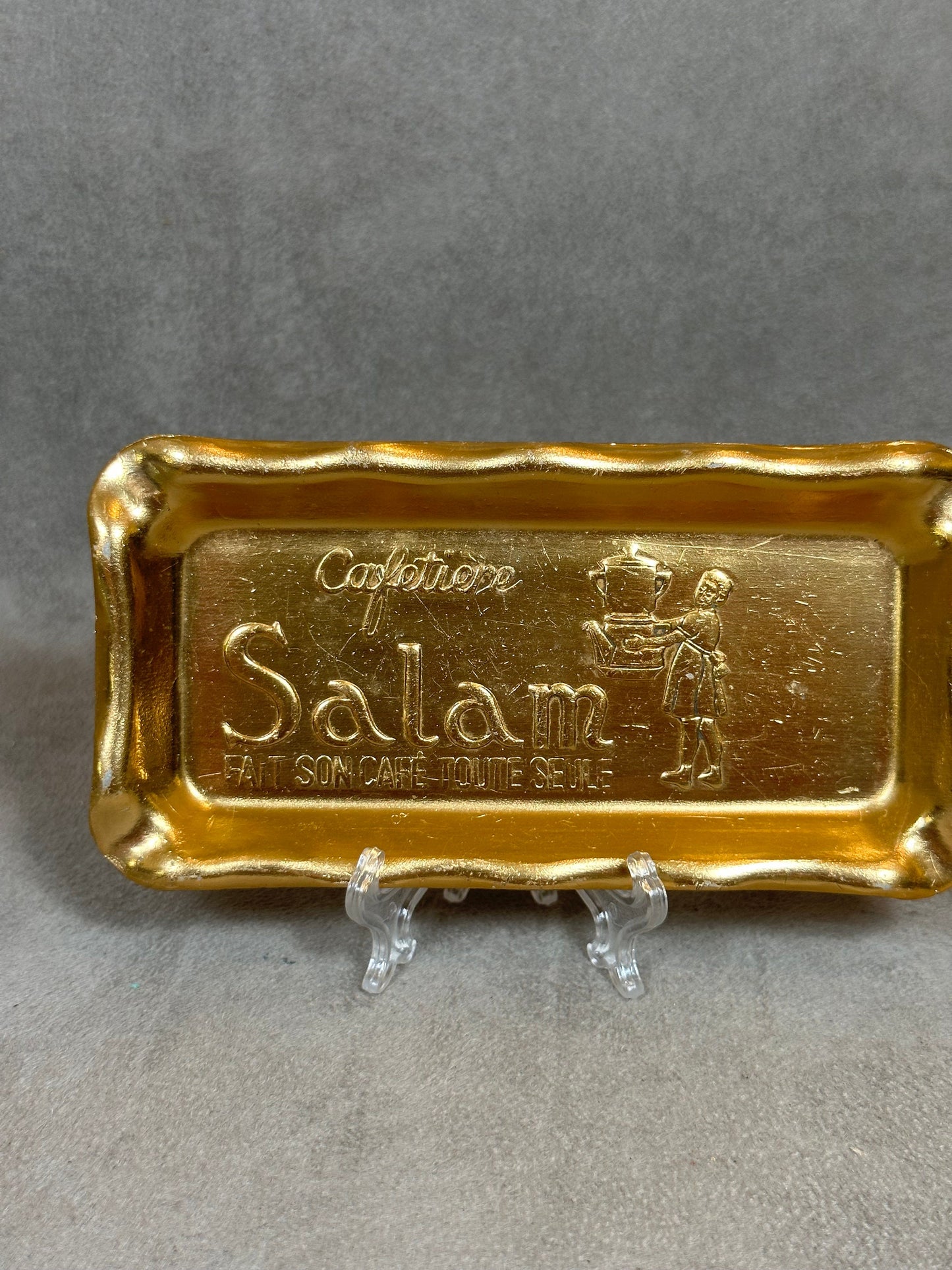 SALAM metal ashtray coffee maker by Guy Degrenne vintage Made in France 1970