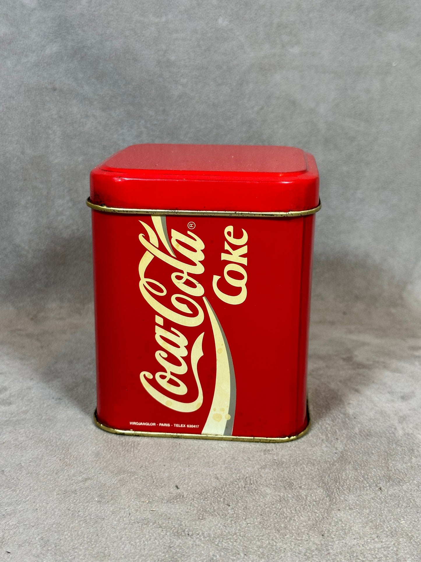 Metal Box, Coca Cola Coke, Made in France, Vintage 1980