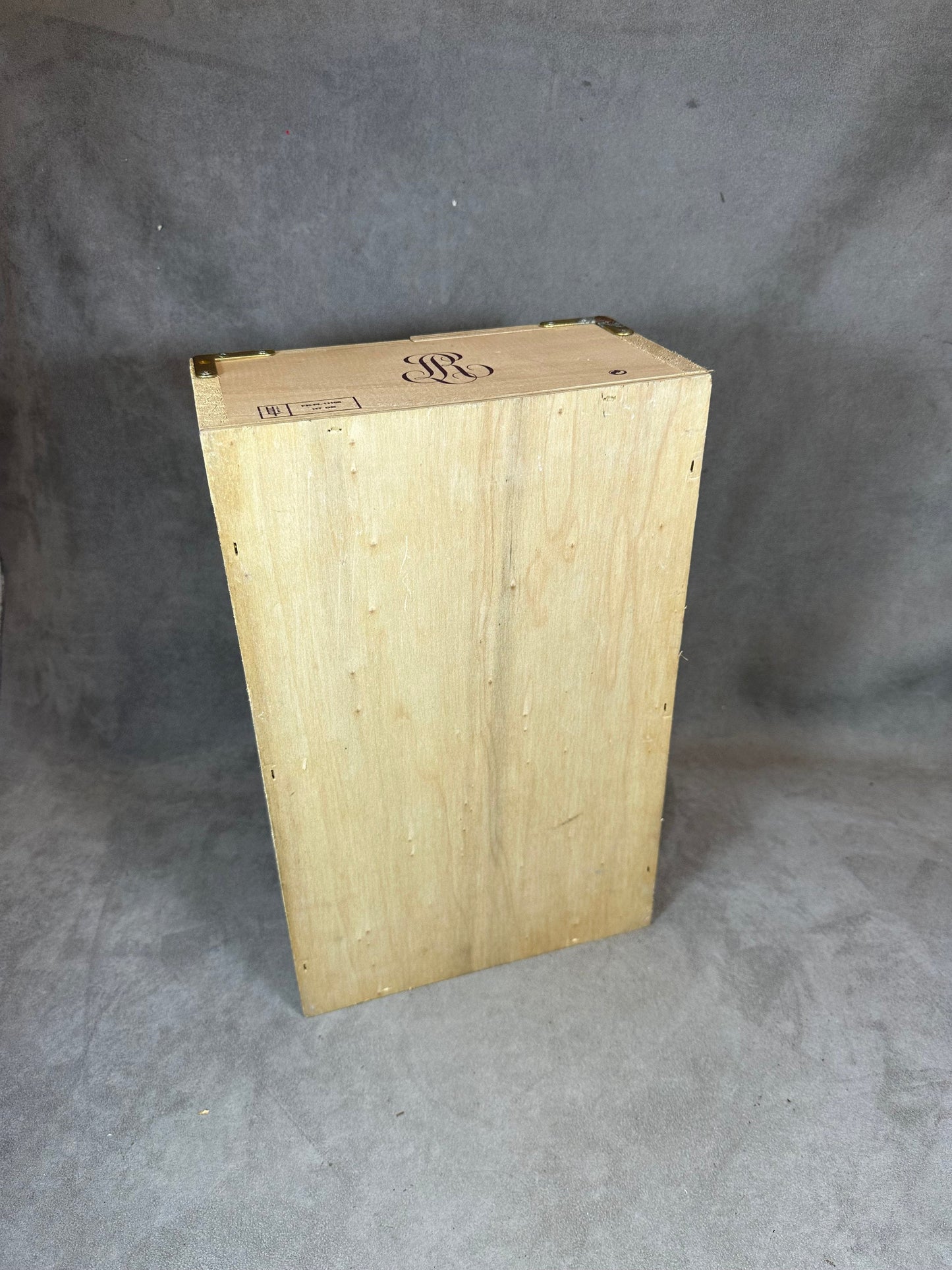 Holzkiste für 2 Flaschen Champagner, Louis Roederer, Made in France, Vintage 1980