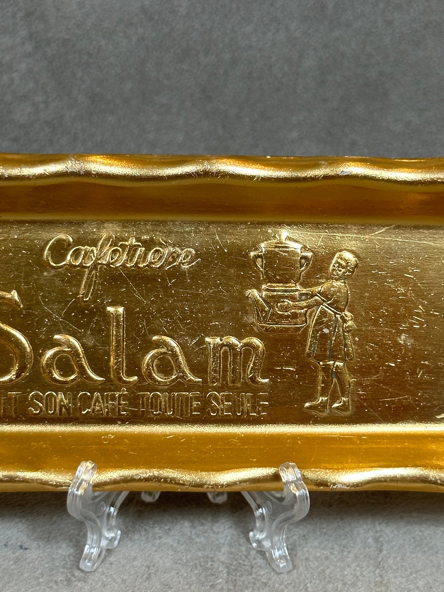 SALAM metal ashtray coffee maker by Guy Degrenne vintage Made in France 1970