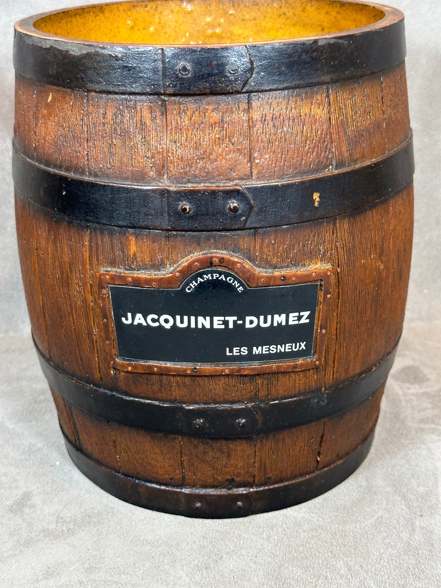 RARE Vintage Jacquinet-Dumez Champagne Barrel Shaped Plastic Champagne Bucket 1990s