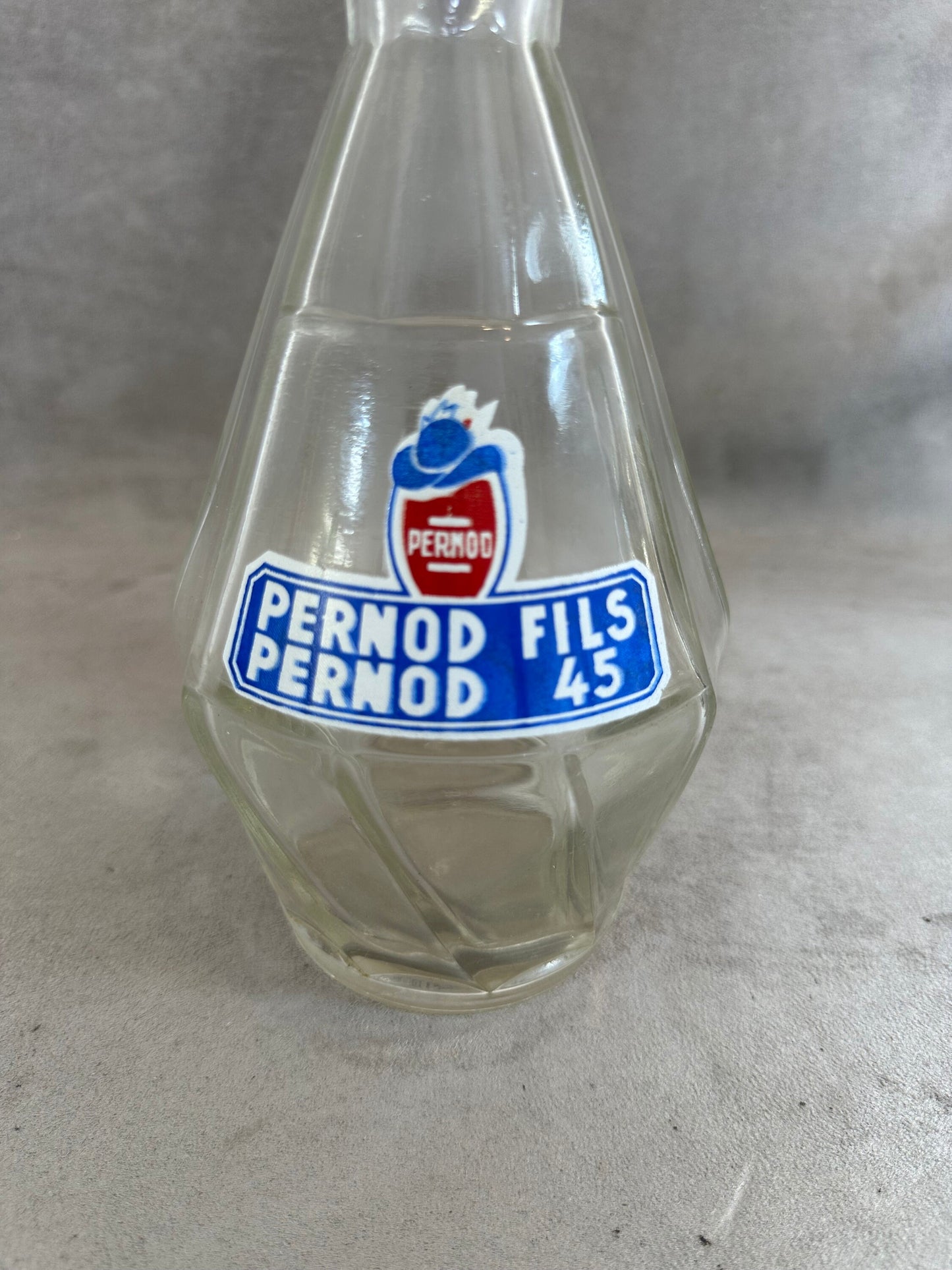 Vintage Pernod Anisette 45 Water Carafe, Pernod Anisette Water Bottle