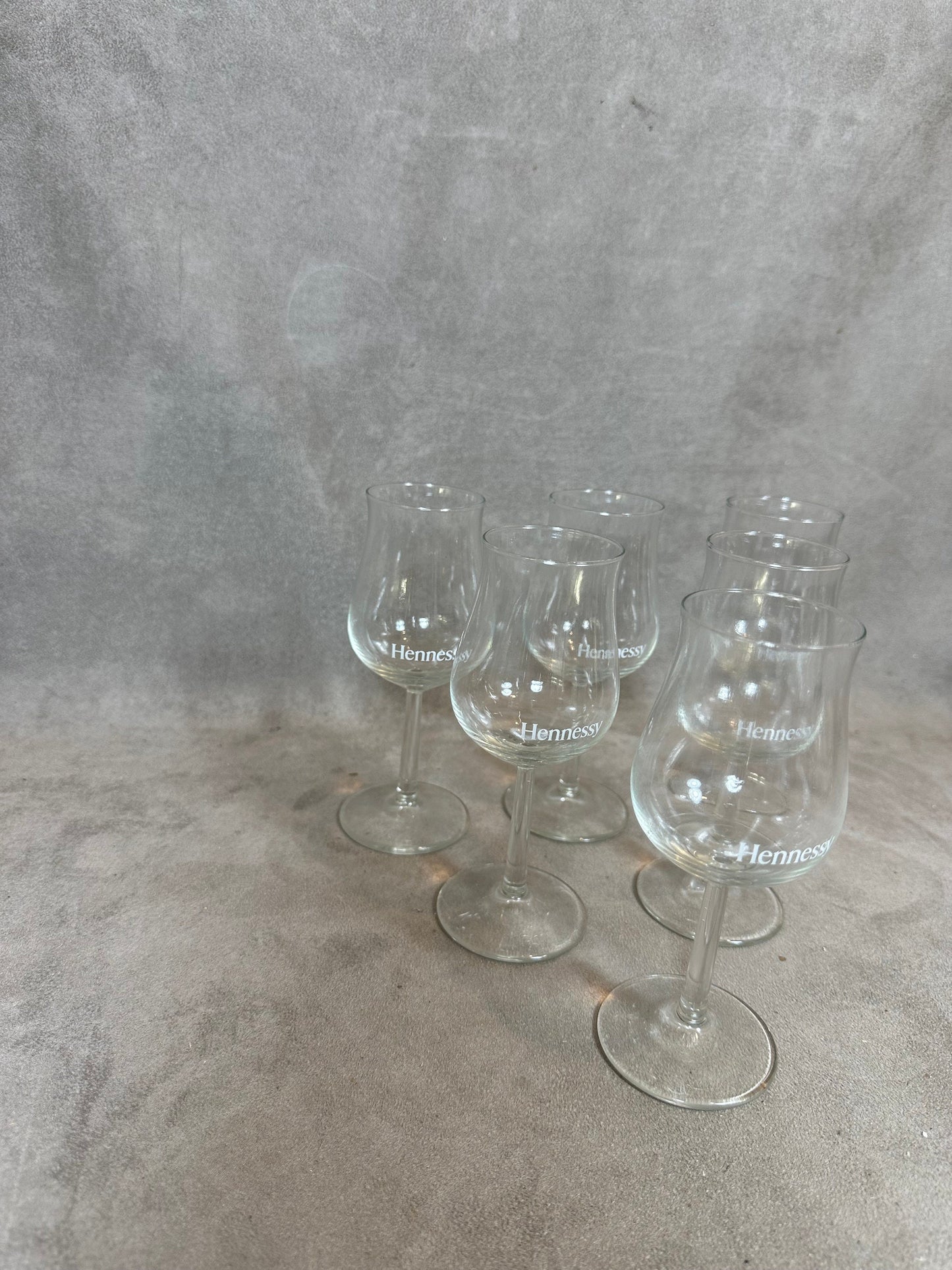 Lot de 6 Verres à cognac Hennessy vintage Made in France