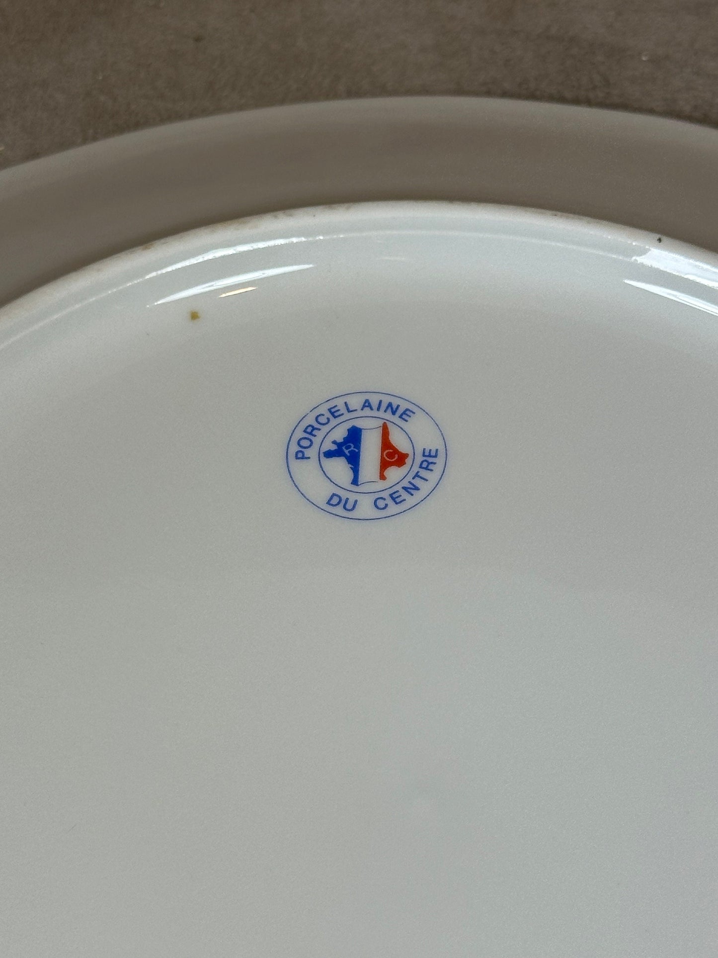 Porcelain cheese board representing the different cheeses from the regions of France, vintage French Made in France