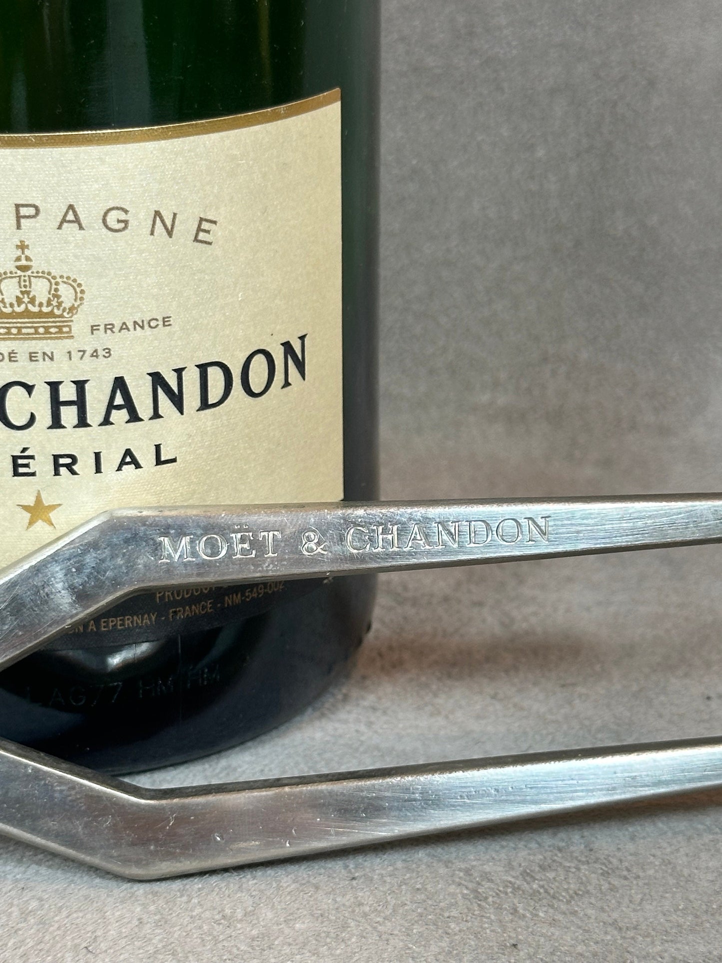 Moet et Chandon pince à champagne en acier vintage Made in France, Wine Collectors, French Wine