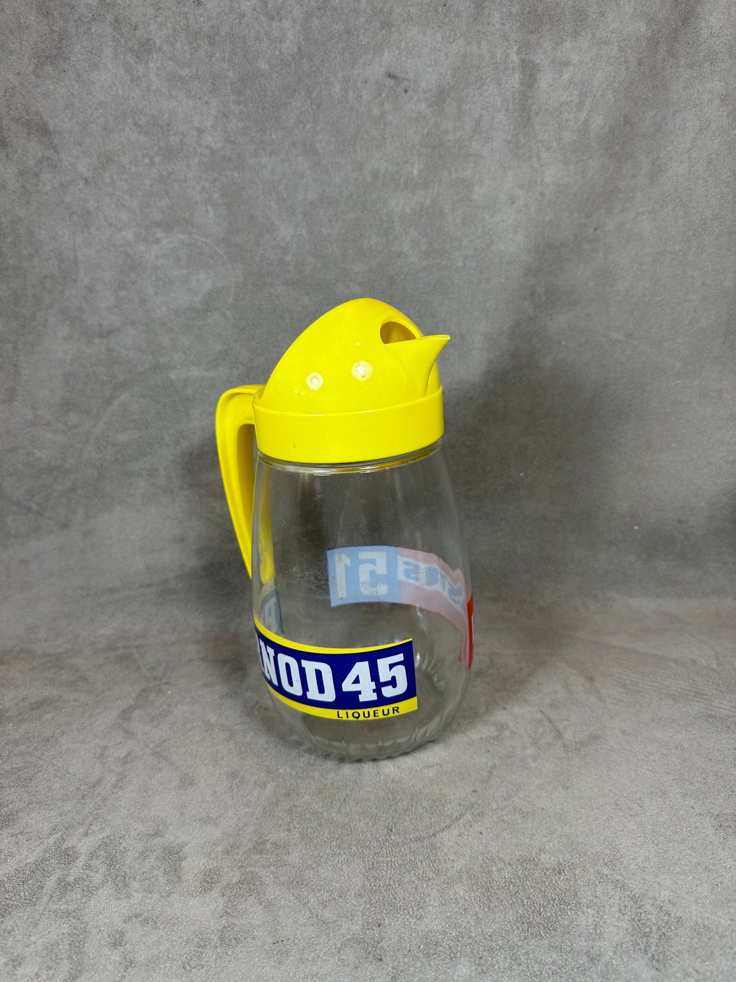 Pastis Pitcher 51 Vintage Retro Glass Water Pitcher Made in France 1970s