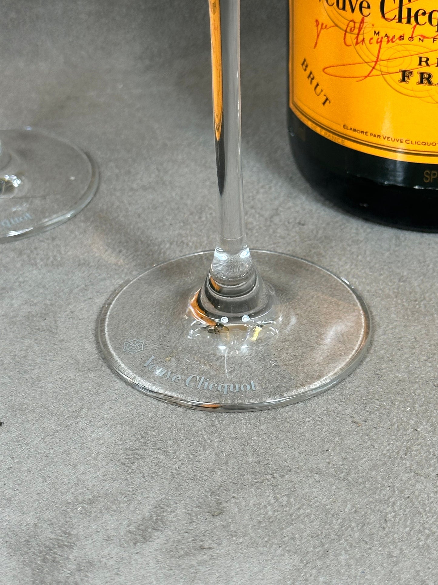 RARE 6 Flûte Trendy Prestige Veuve Clicquot Ponsardin vintage en verre