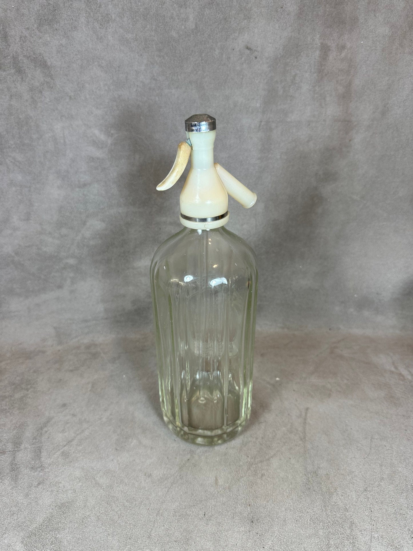 RARE Siphon en verre et plastique Schweppes vintage Made in France 1970