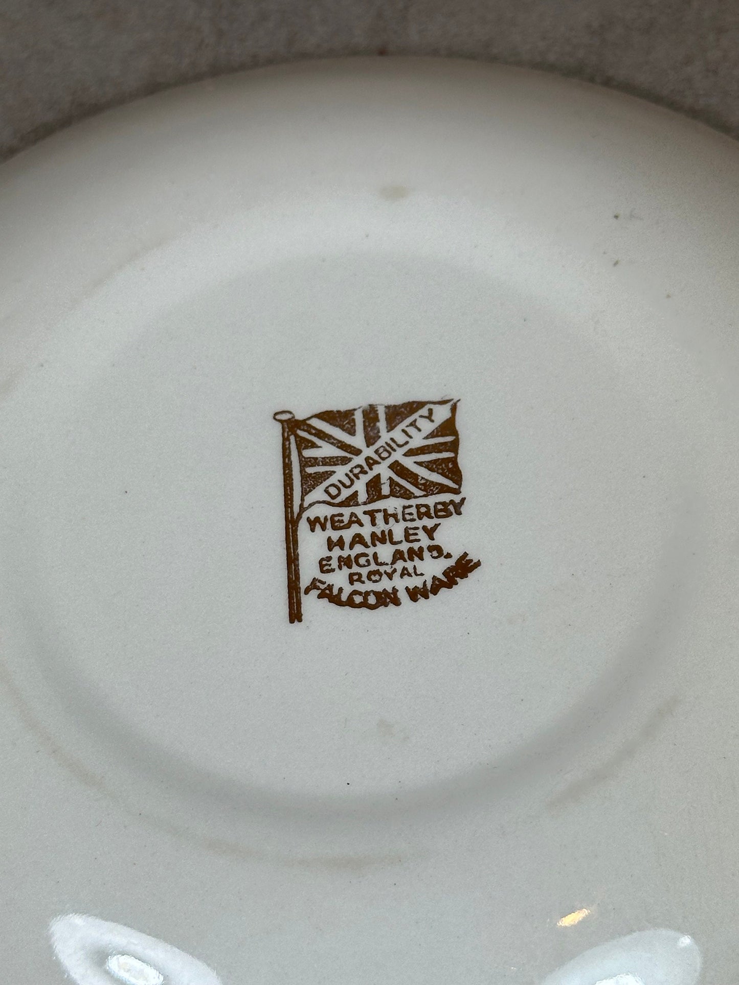 John de Warenne, Earl of Surrey & Sussex, Vintage-Aschenbecher aus Porzellan, hergestellt in England