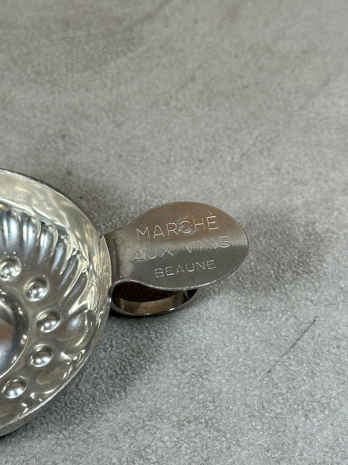Tastevin en Acier, Marché aux vins de Beaune, Made in France, Vintage 1970