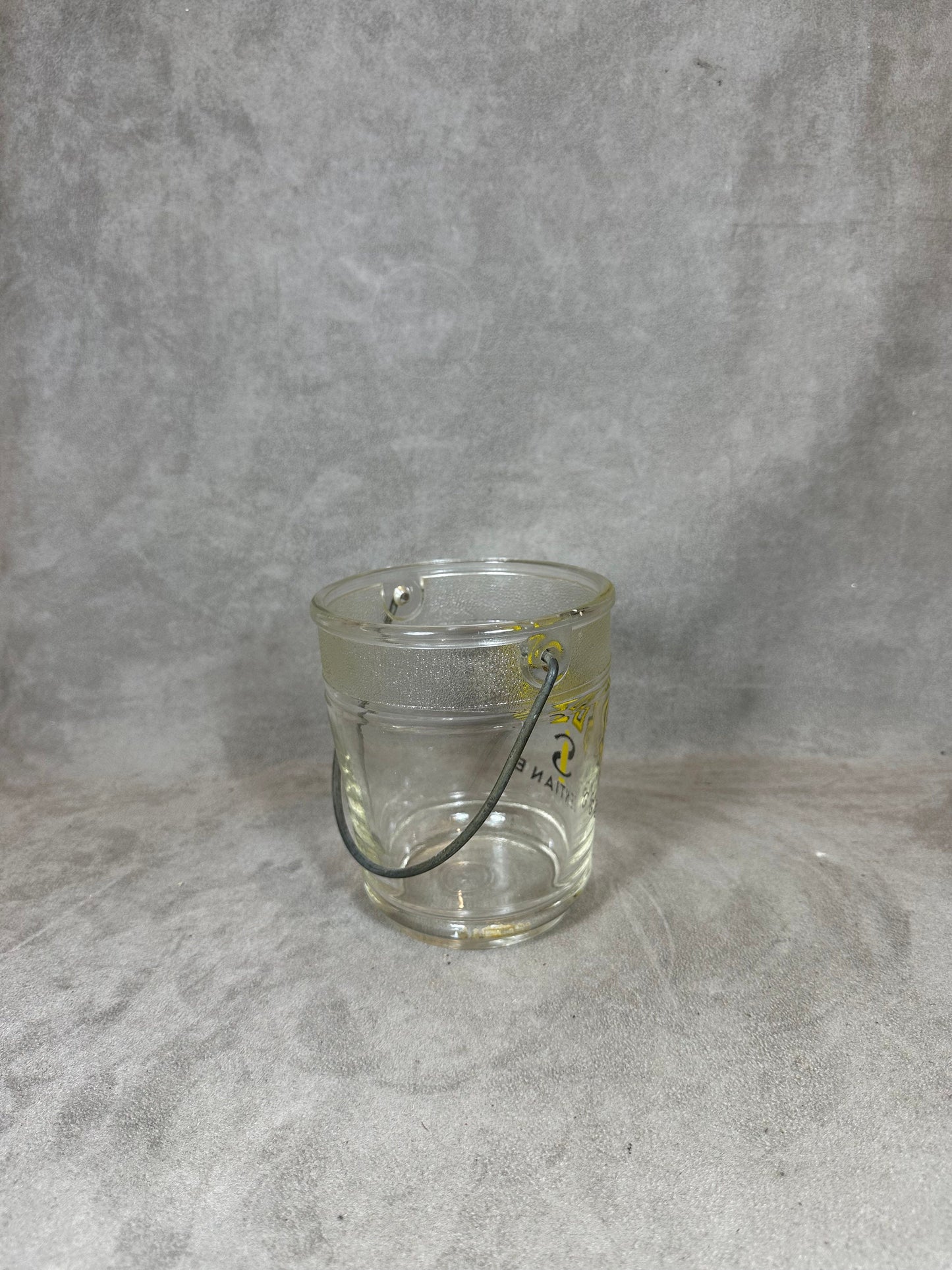 RARE Seau à glaçons en verre Suze vintage 1970