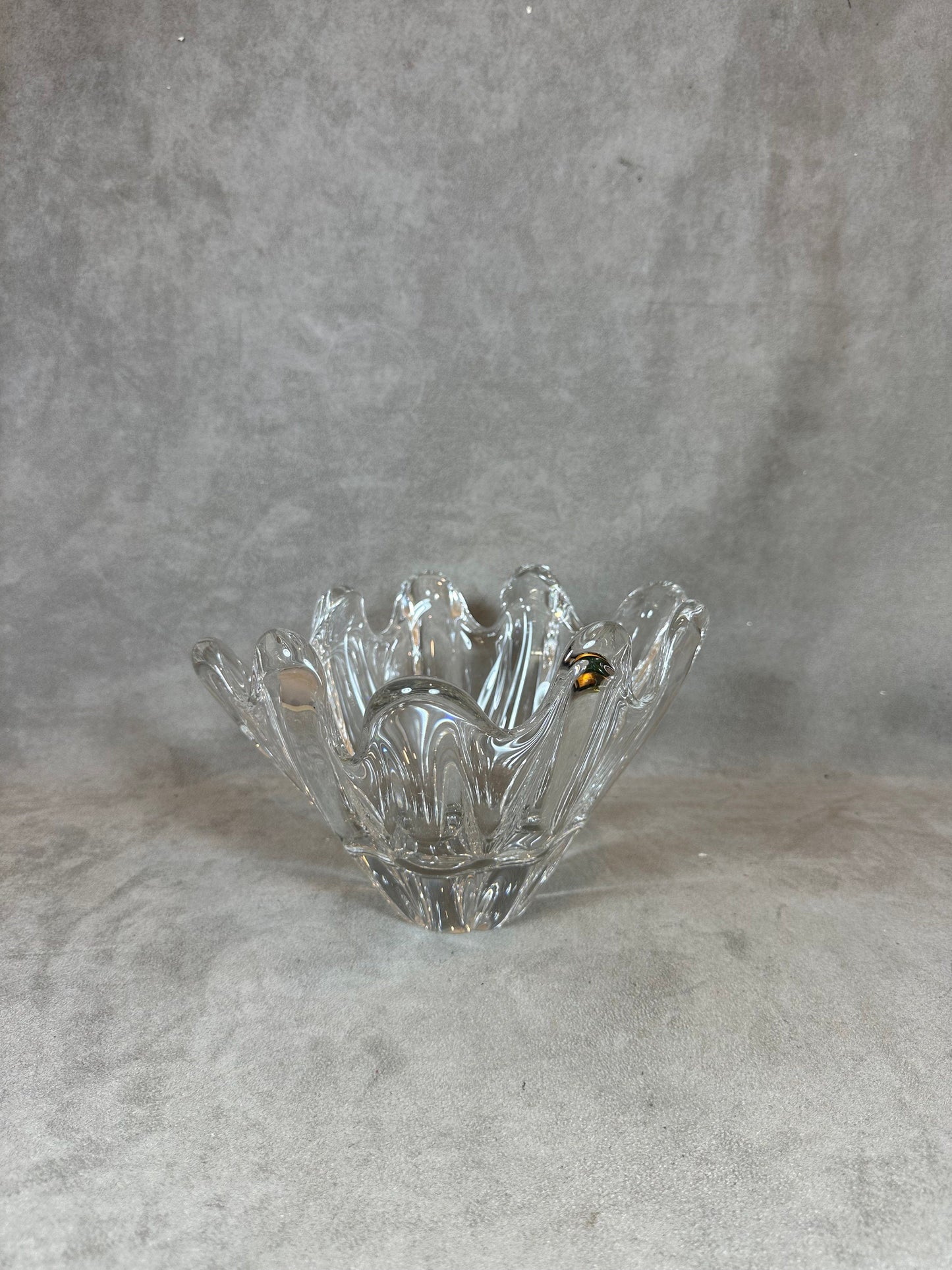 RARE Magnifique coupe de table centre de table DAUM en cristal vintage Made in France Années 1960
