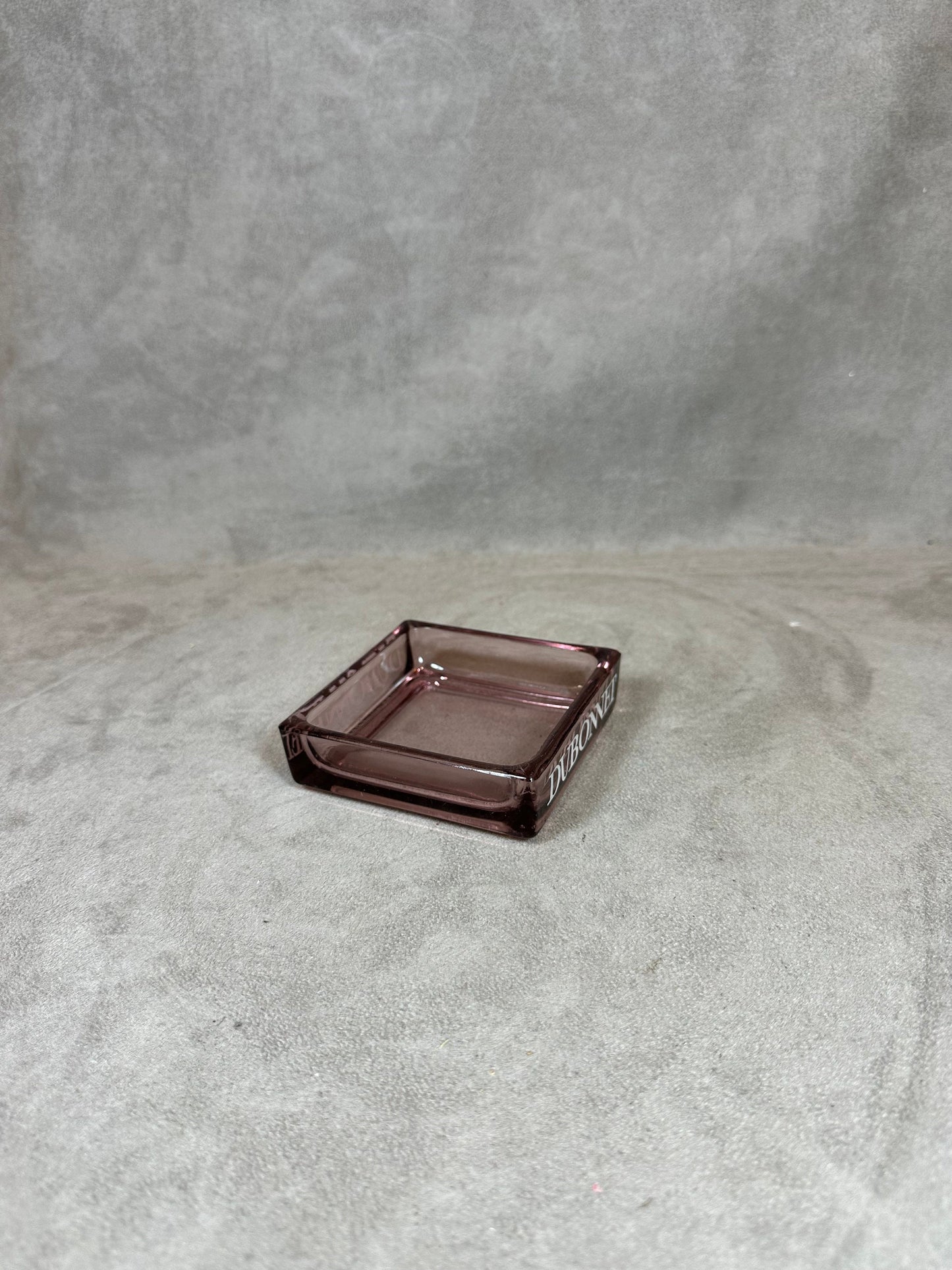 Werbeaschenbecher aus Glas, Dubonnet, Made in France, Vintage 1980