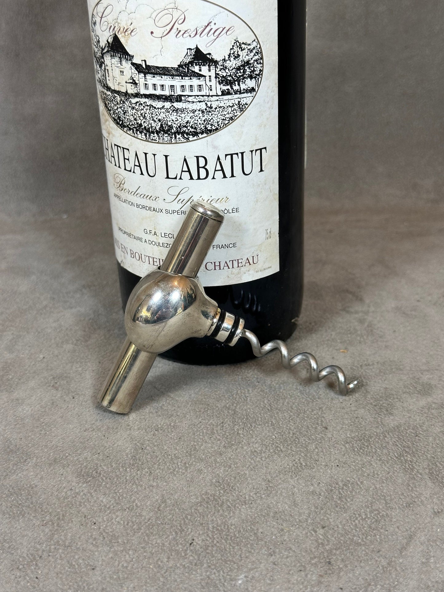 Tire-bouchon de poche en métal argenté Partouche vintage Made in France, Wine Collectors, French Wine