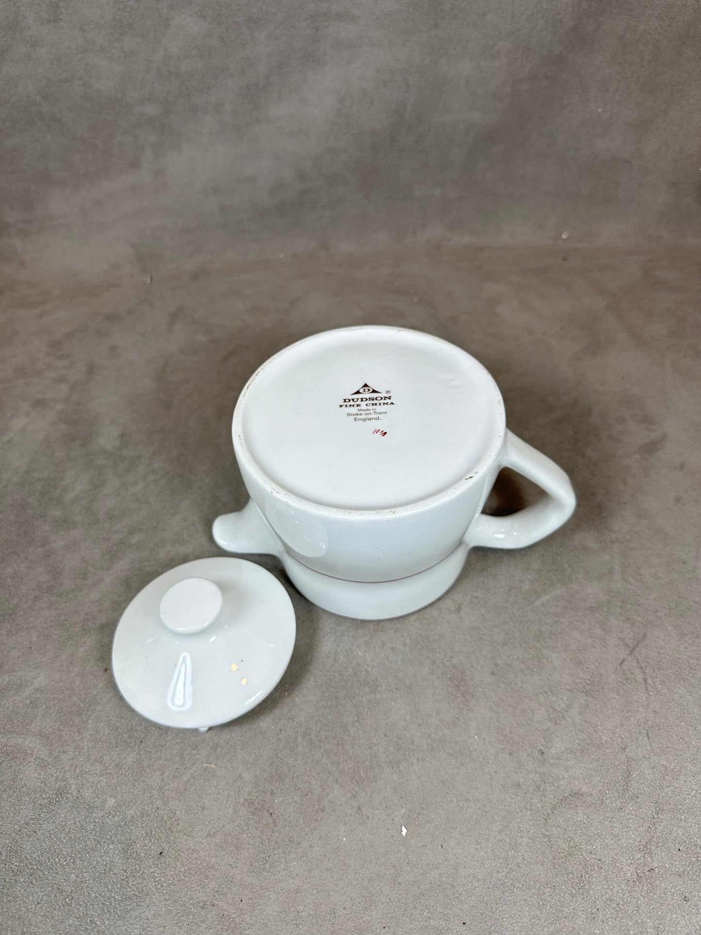 Cafetière en porcelaine Les Wagons Lits par Dudson Made in England Vintage 1970