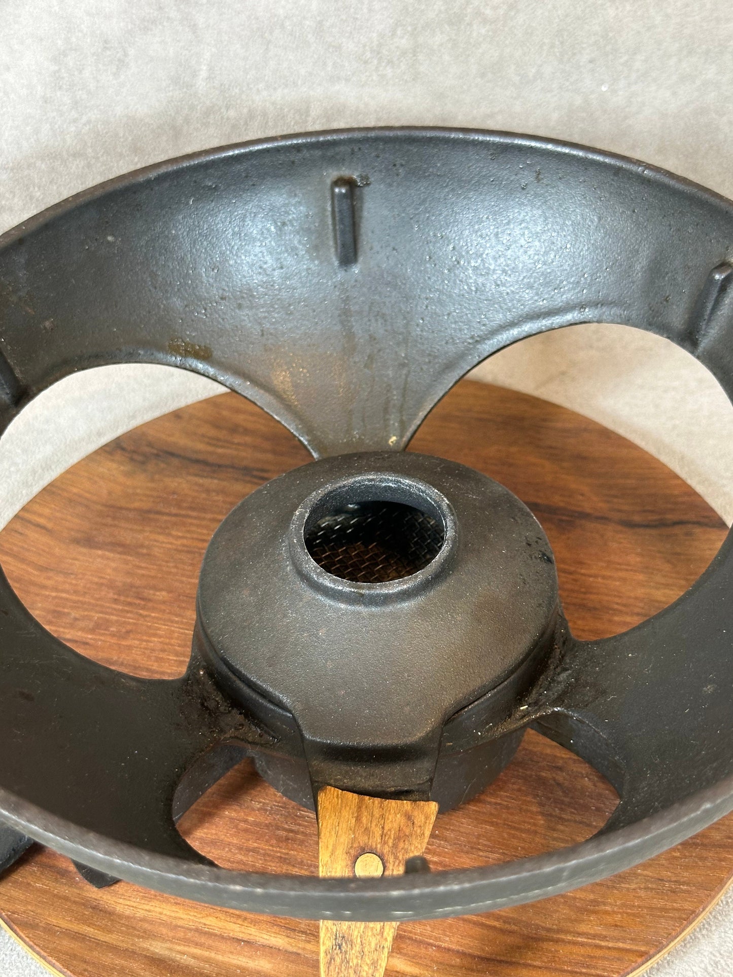 Appareil a fondue vintage en fonte emaillée avec ses 6 fourchettes Le Creuset Made in France