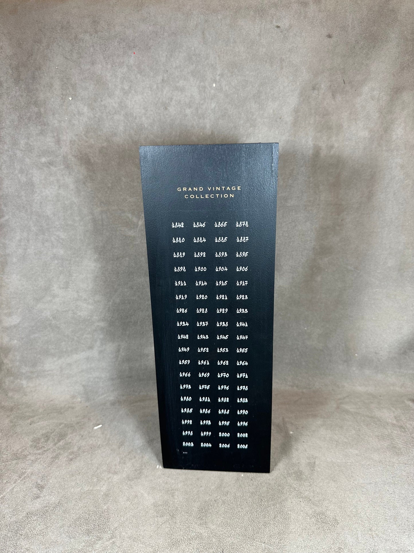 RARE Caisse en bois pour bouteilles de champagne Moet&Chandon Grand Vintage Collection Made in France Années 2008