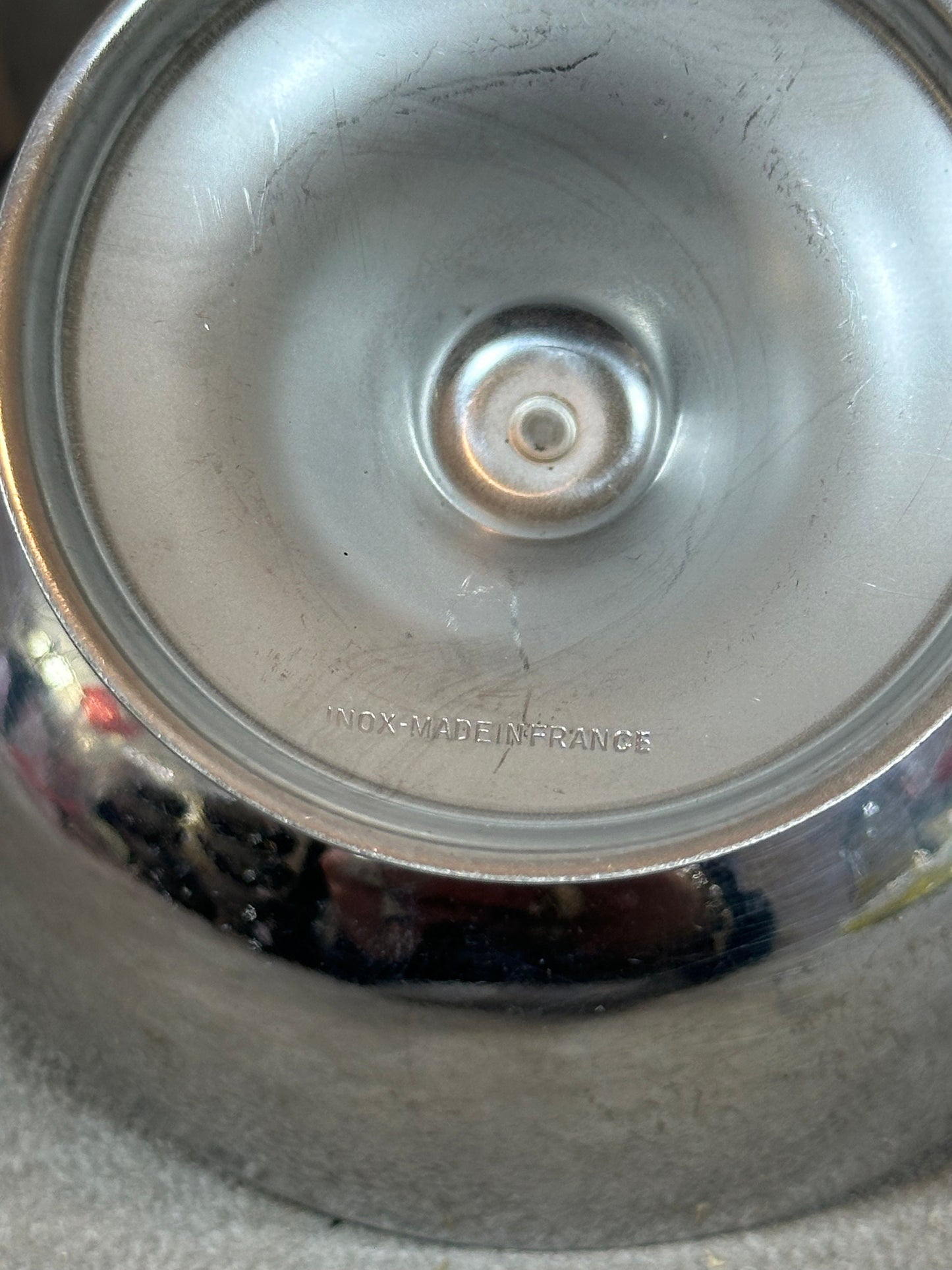 Set of 6 vintage 18/10 stainless steel ice cream cups Made in France