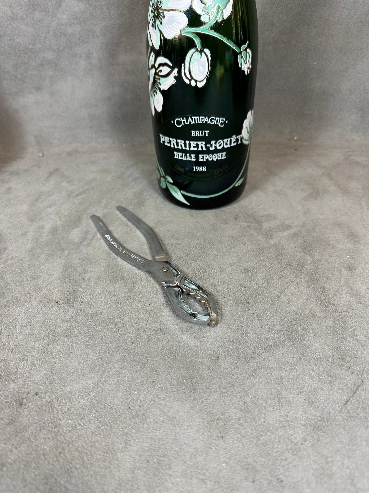 Pince à Champagne en Métal, Barancourt, Made in France, Vintage 1970