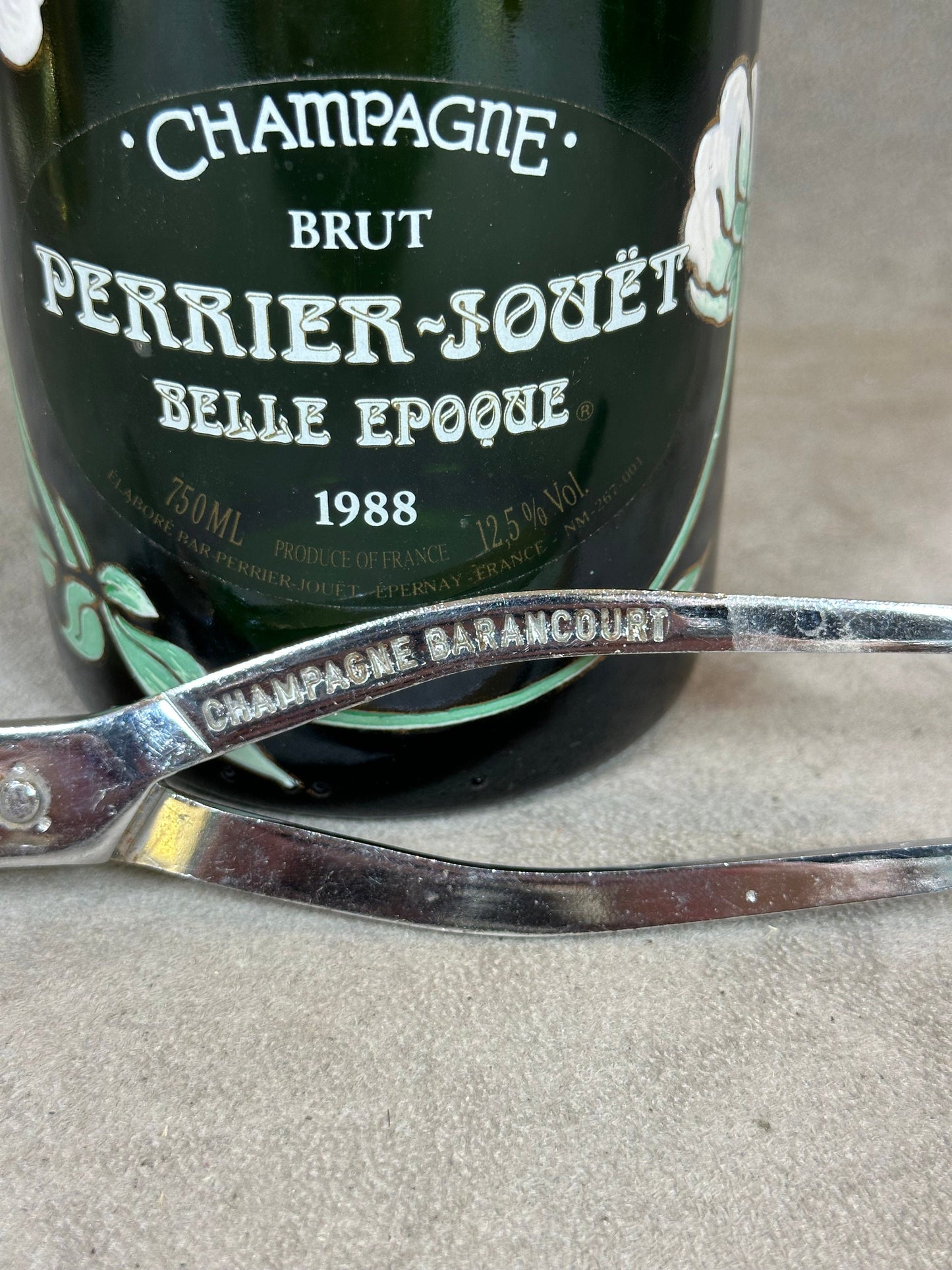 Pince à Champagne en Métal, Barancourt, Made in France, Vintage 1970