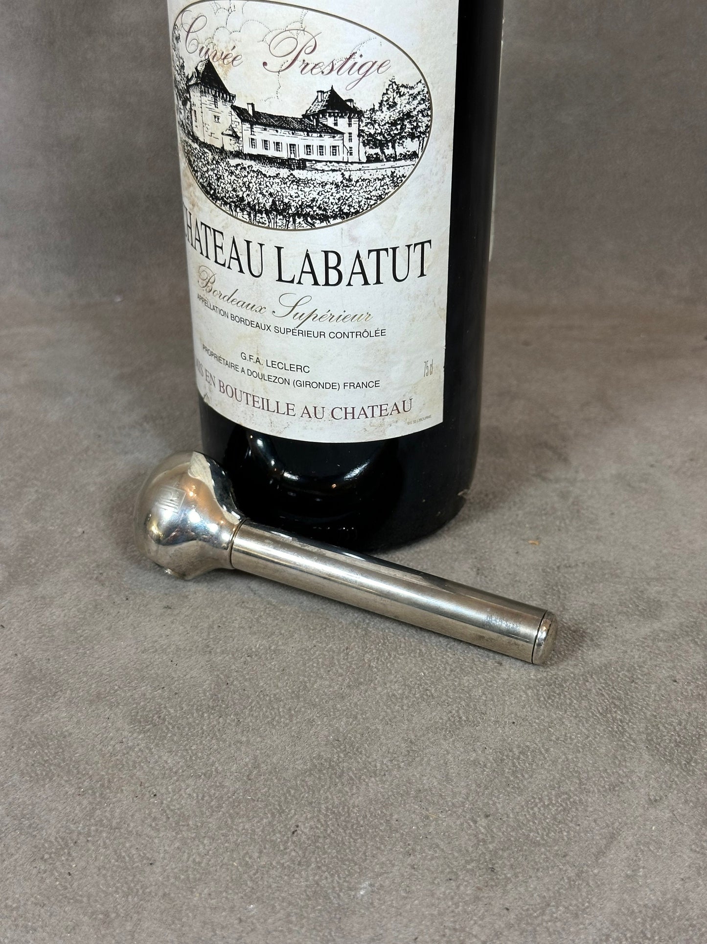 Tire-bouchon de poche en métal argenté Partouche vintage Made in France, Wine Collectors, French Wine
