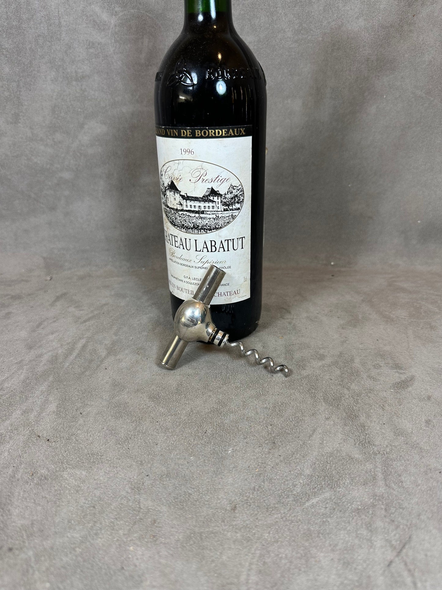 Tire-bouchon de poche en métal argenté Partouche vintage Made in France, Wine Collectors, French Wine