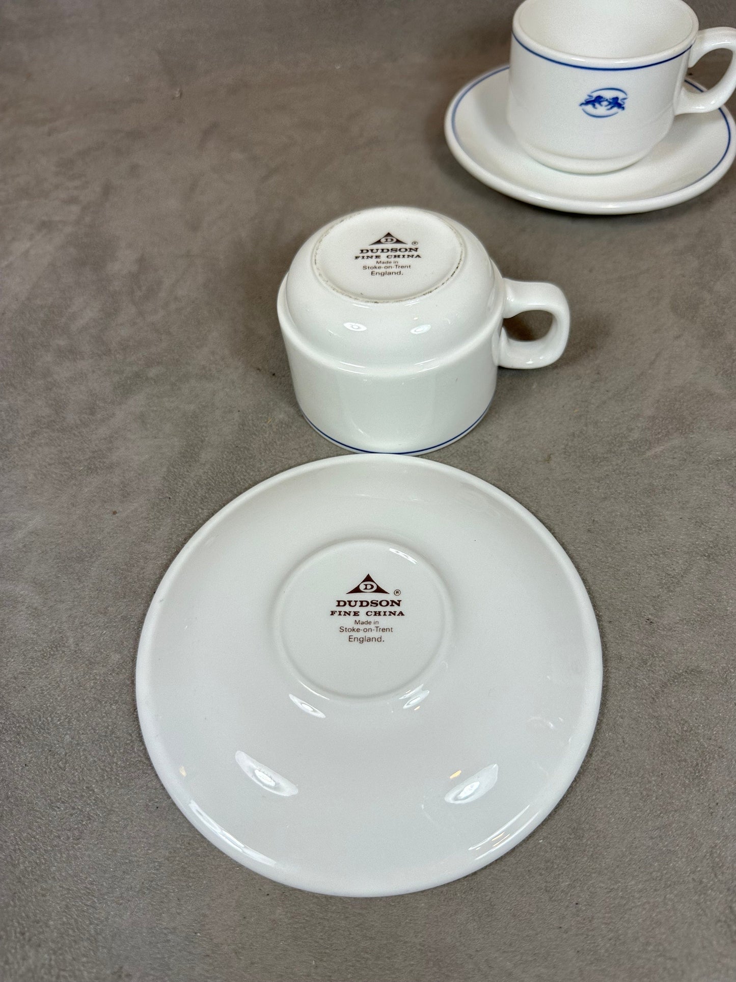 Service à café en porcelaine Les Wagons Lits par Dudson Made in England Vintage 1970