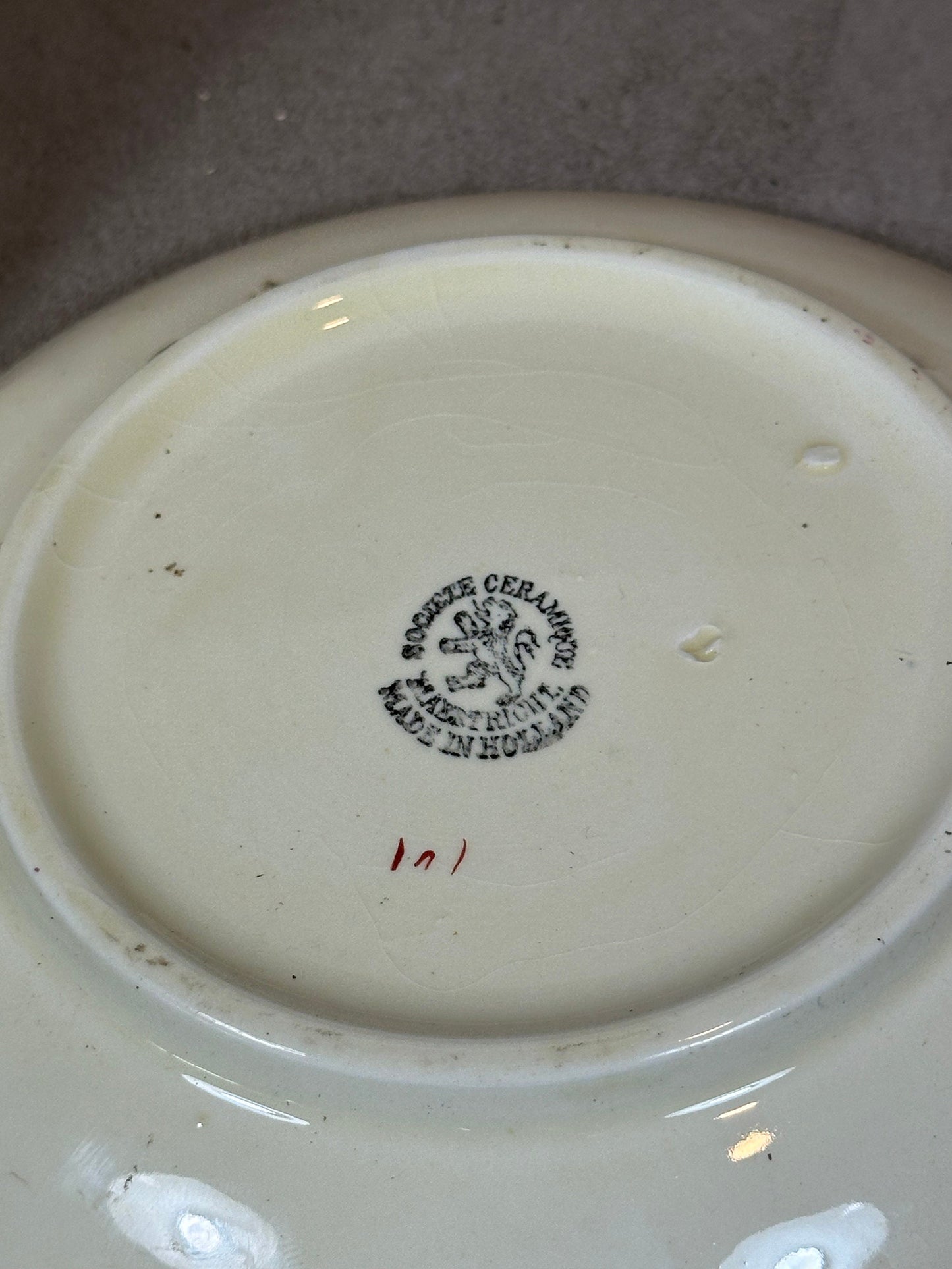 Pretty ceramic coffee mug Société Céramique Maestricht Made in Holland vintage