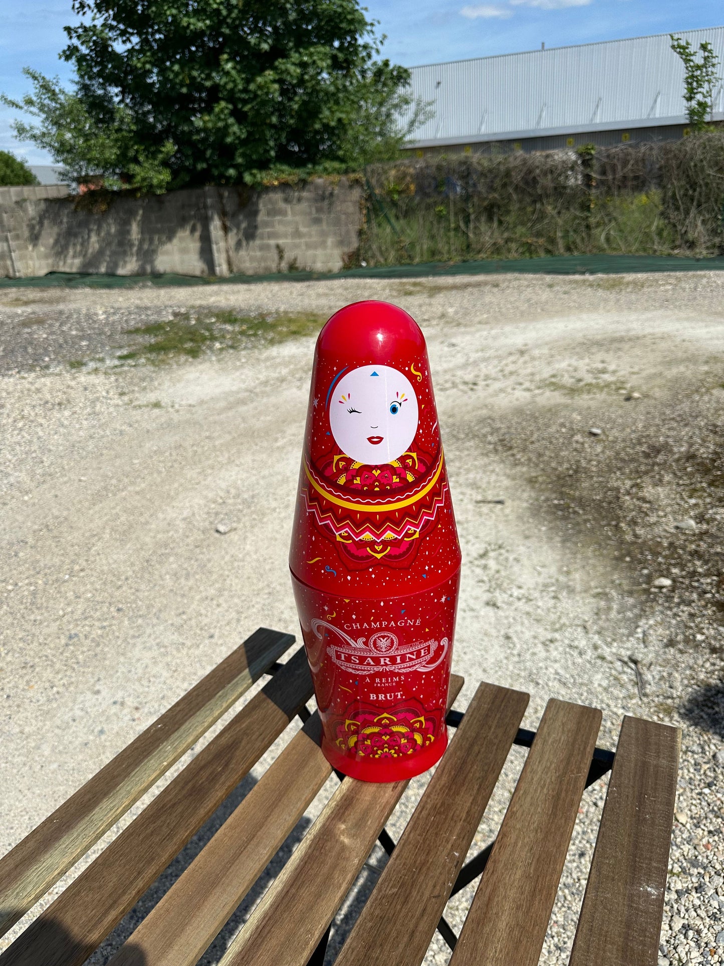 Ensemble de 3 Coffrets à Bouteilles de Champagne Tsarine, Poupées Russes, Vintage 1990