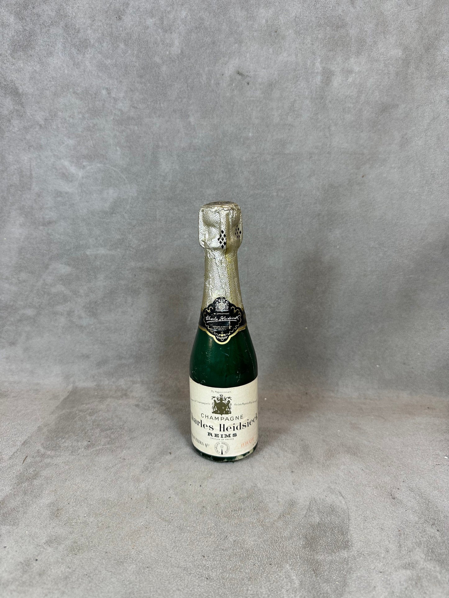 Decorative candle in the shape of a champagne bottle Charles Heidsieck Made in France