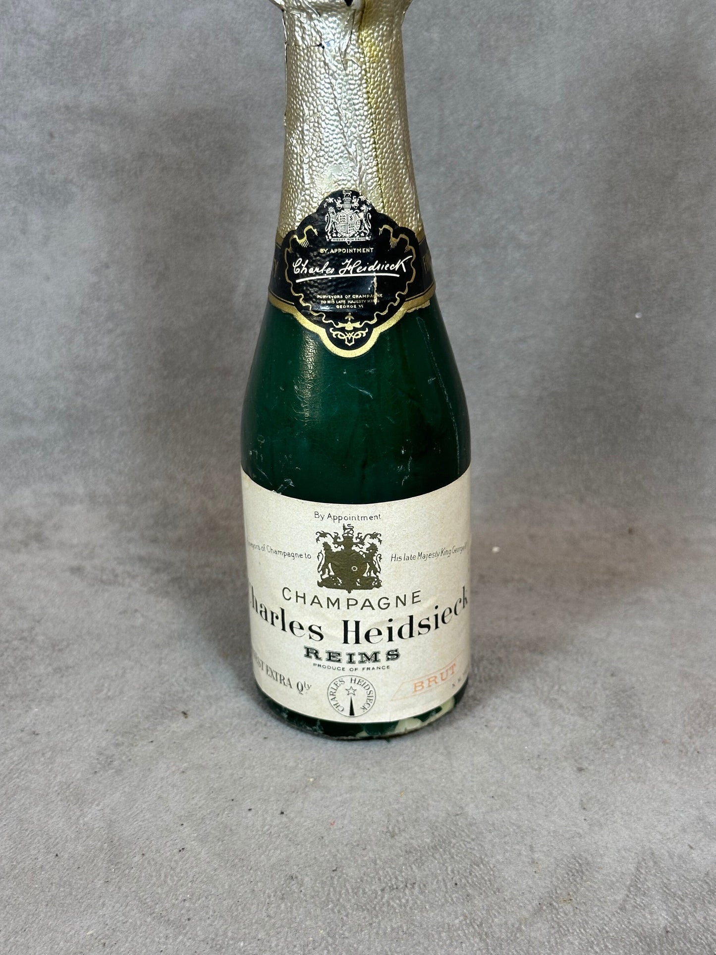 Decorative candle in the shape of a champagne bottle Charles Heidsieck Made in France