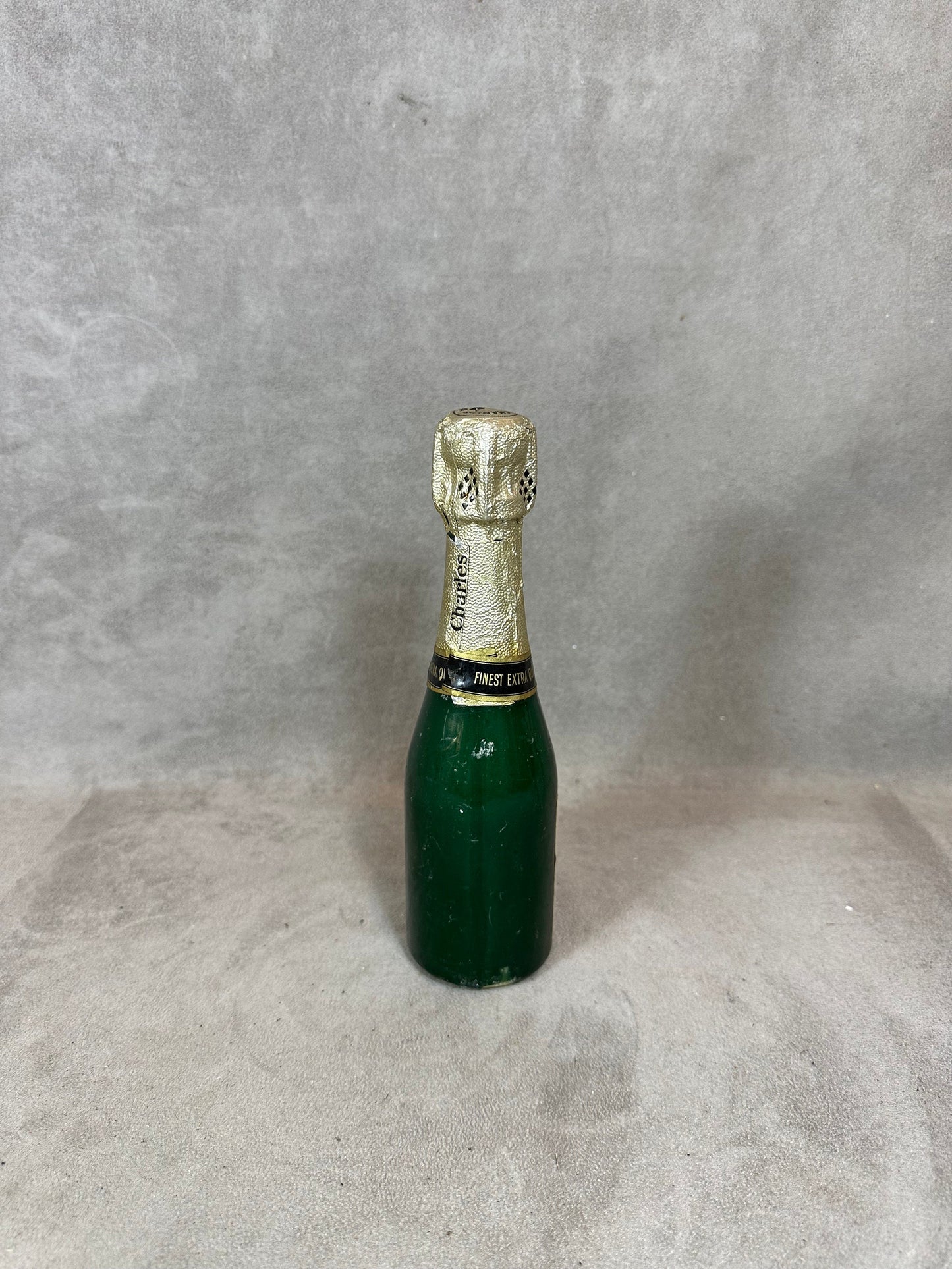 Decorative candle in the shape of a champagne bottle Charles Heidsieck Made in France